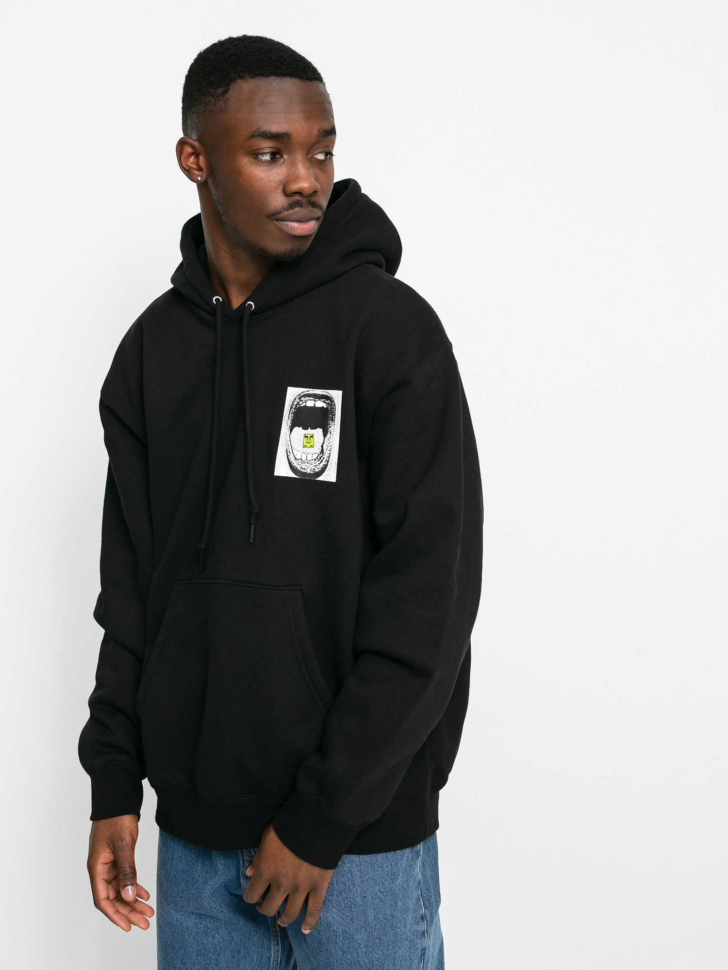 Bluza z kapturem OBEY Scream HD Wmn (black)