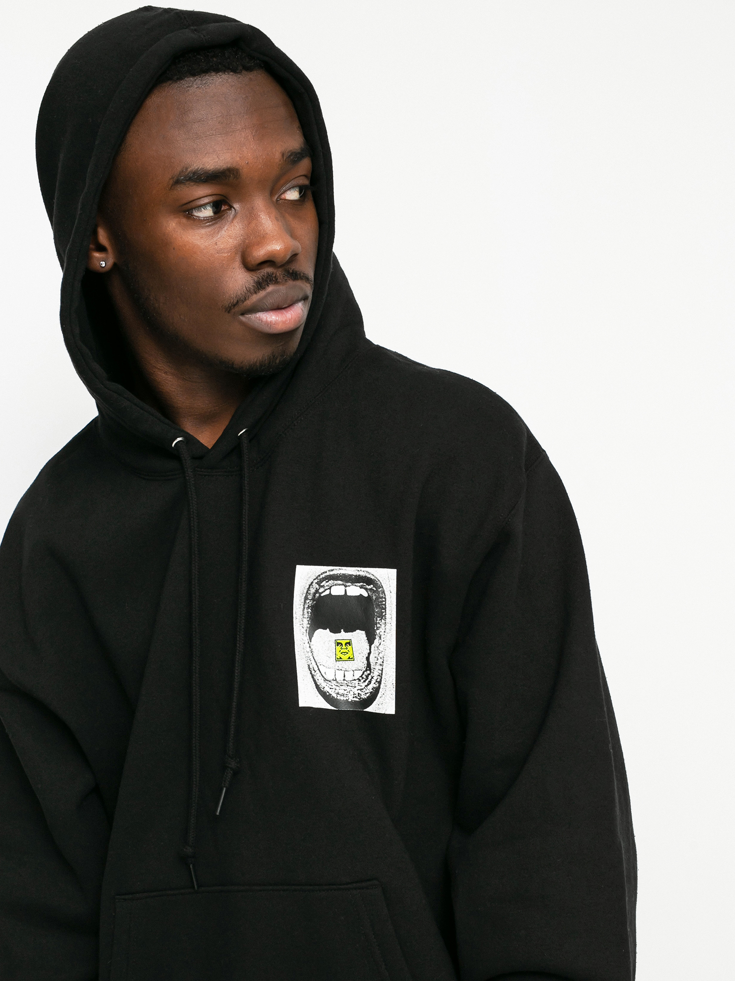 Bluza z kapturem OBEY Scream HD Wmn (black)