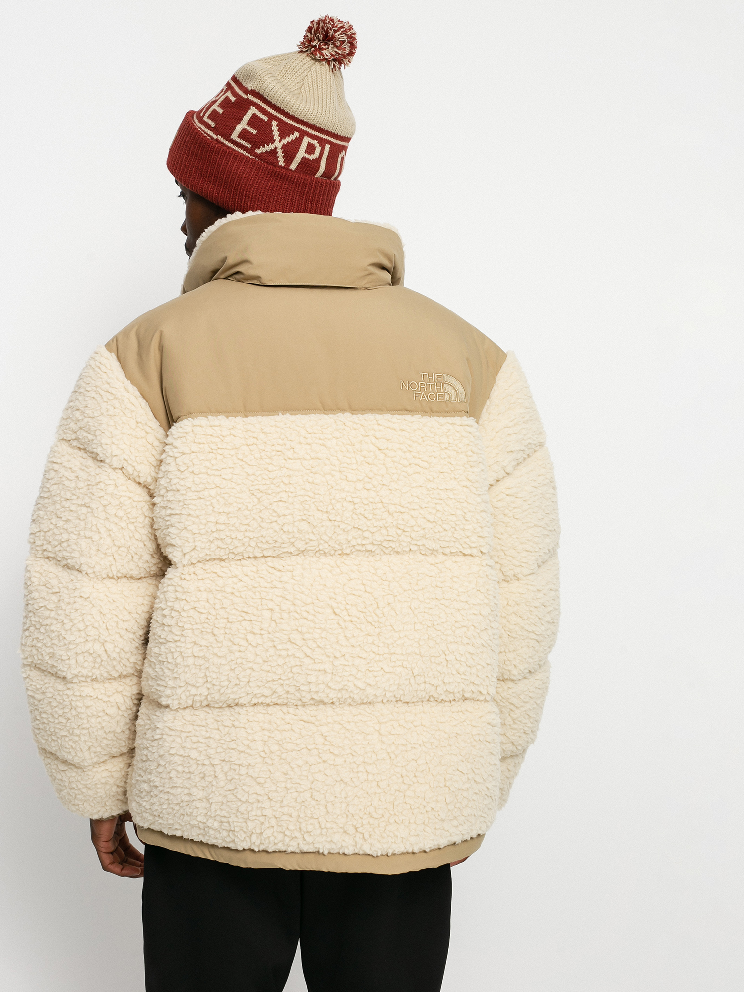 Kurtka The North Face Sherpa Nuptse (bleached sand/kelp tan)