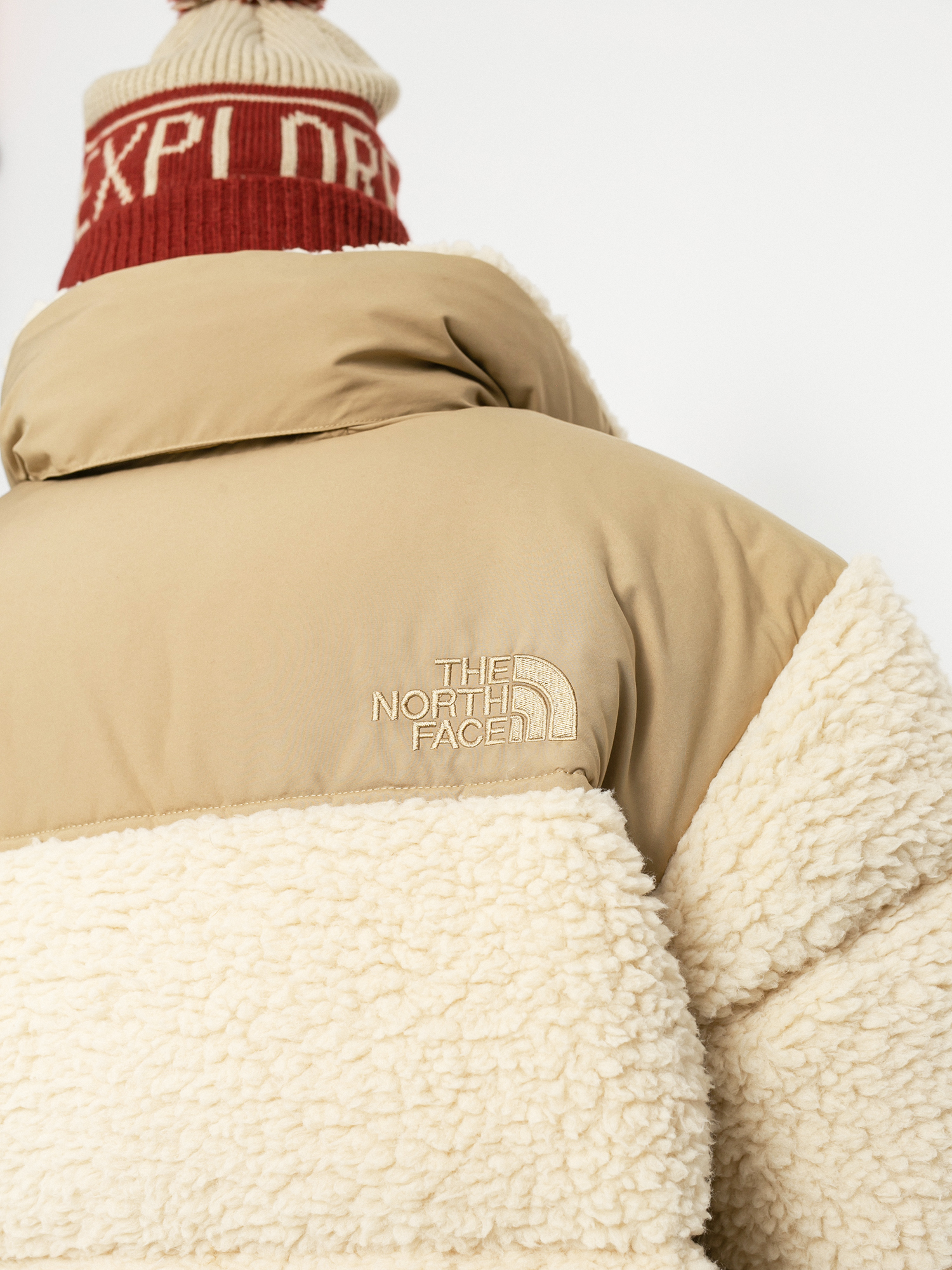 Kurtka The North Face Sherpa Nuptse (bleached sand/kelp tan)