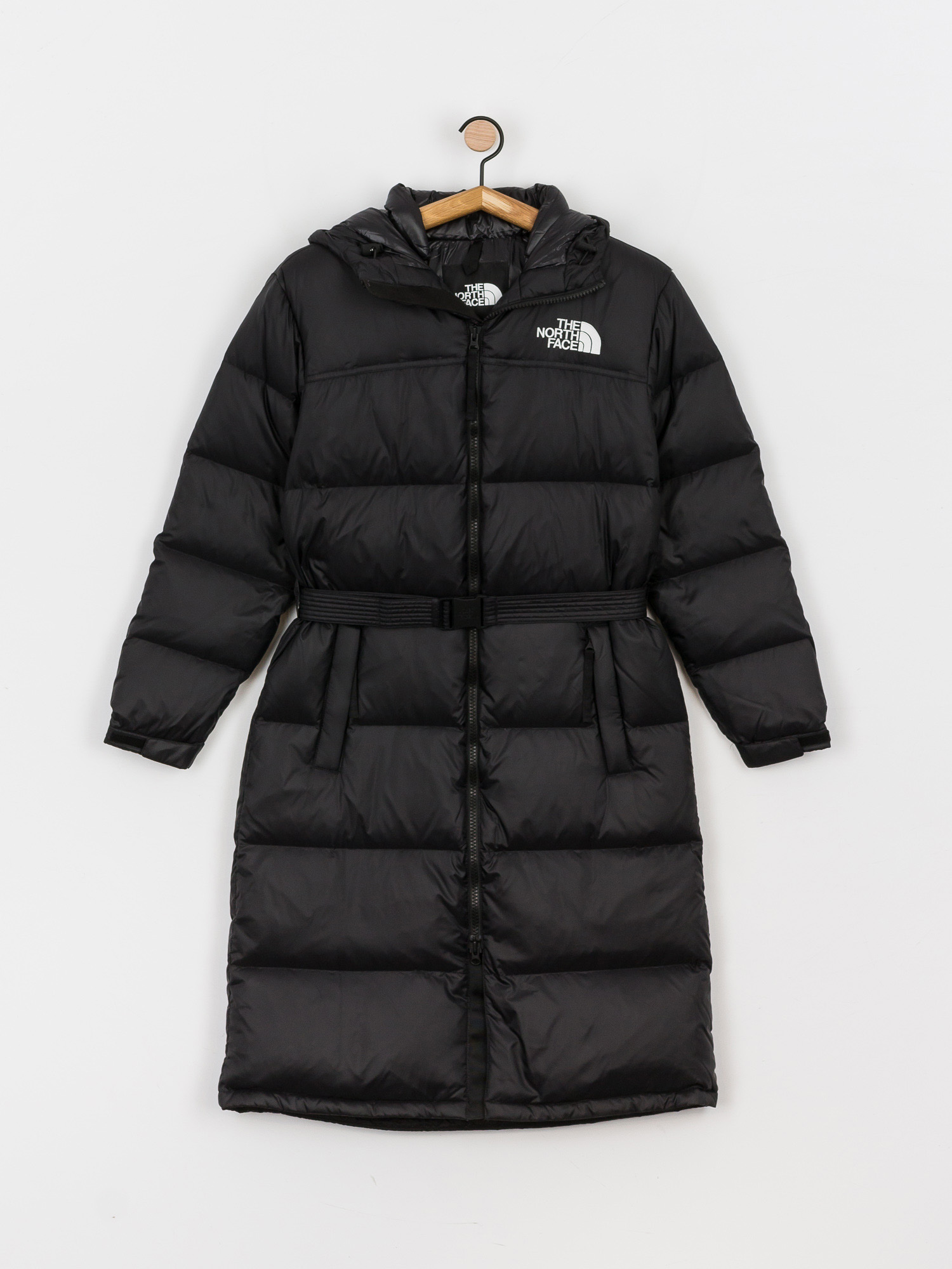 Kurtka The North Face Nuptse Belted Long Parka Wmn - czarny