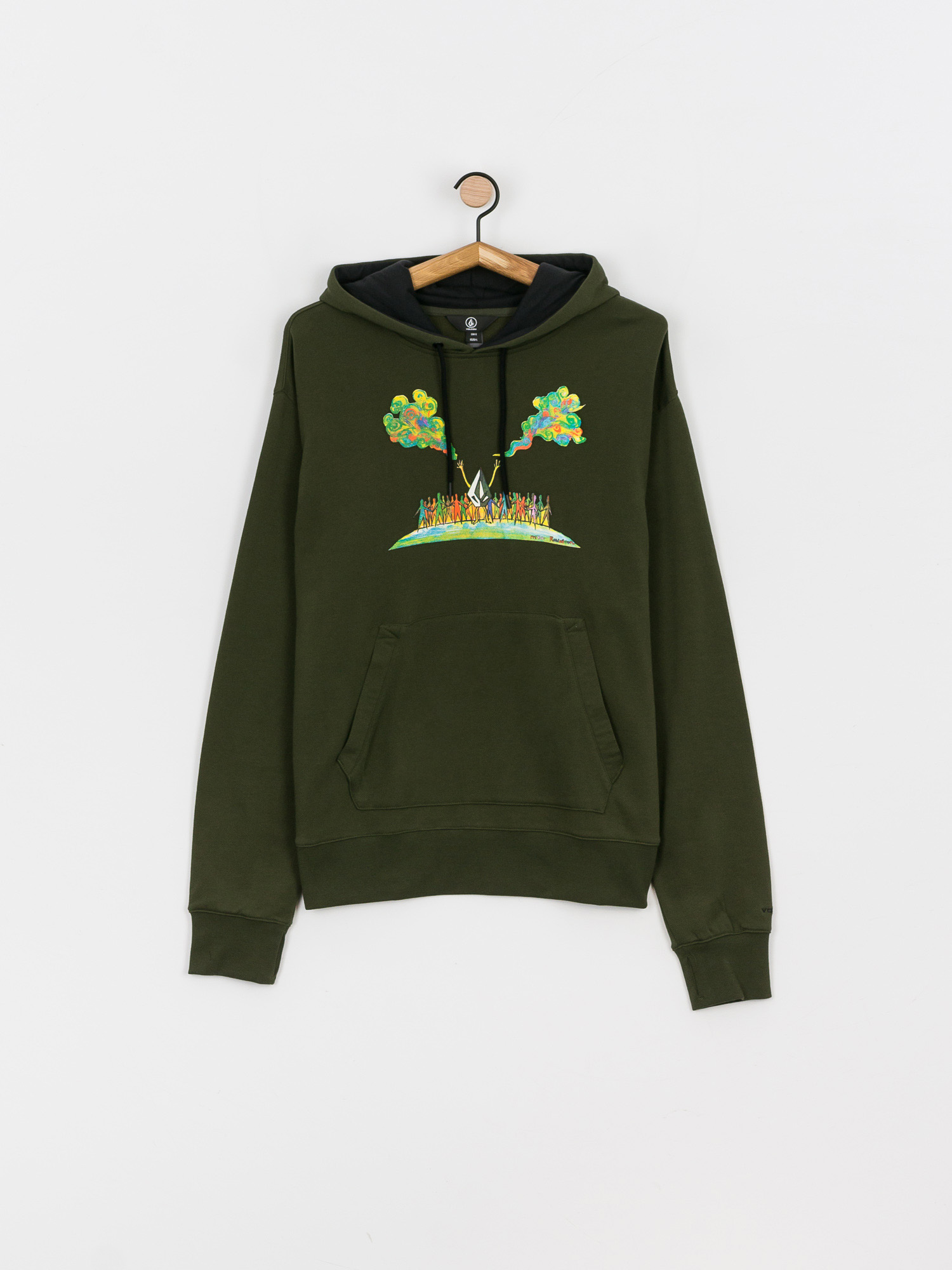 Bluza z kapturem Volcom Di HD (saturated green)
