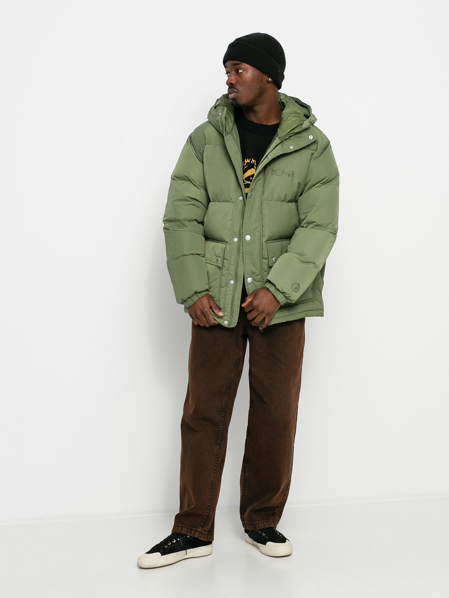 Kurtka Polar Skate Hood Puffer (light olive)