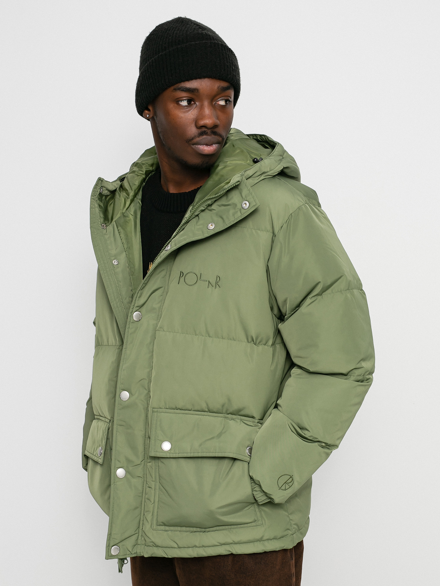 Kurtka Polar Skate Hood Puffer (light olive)