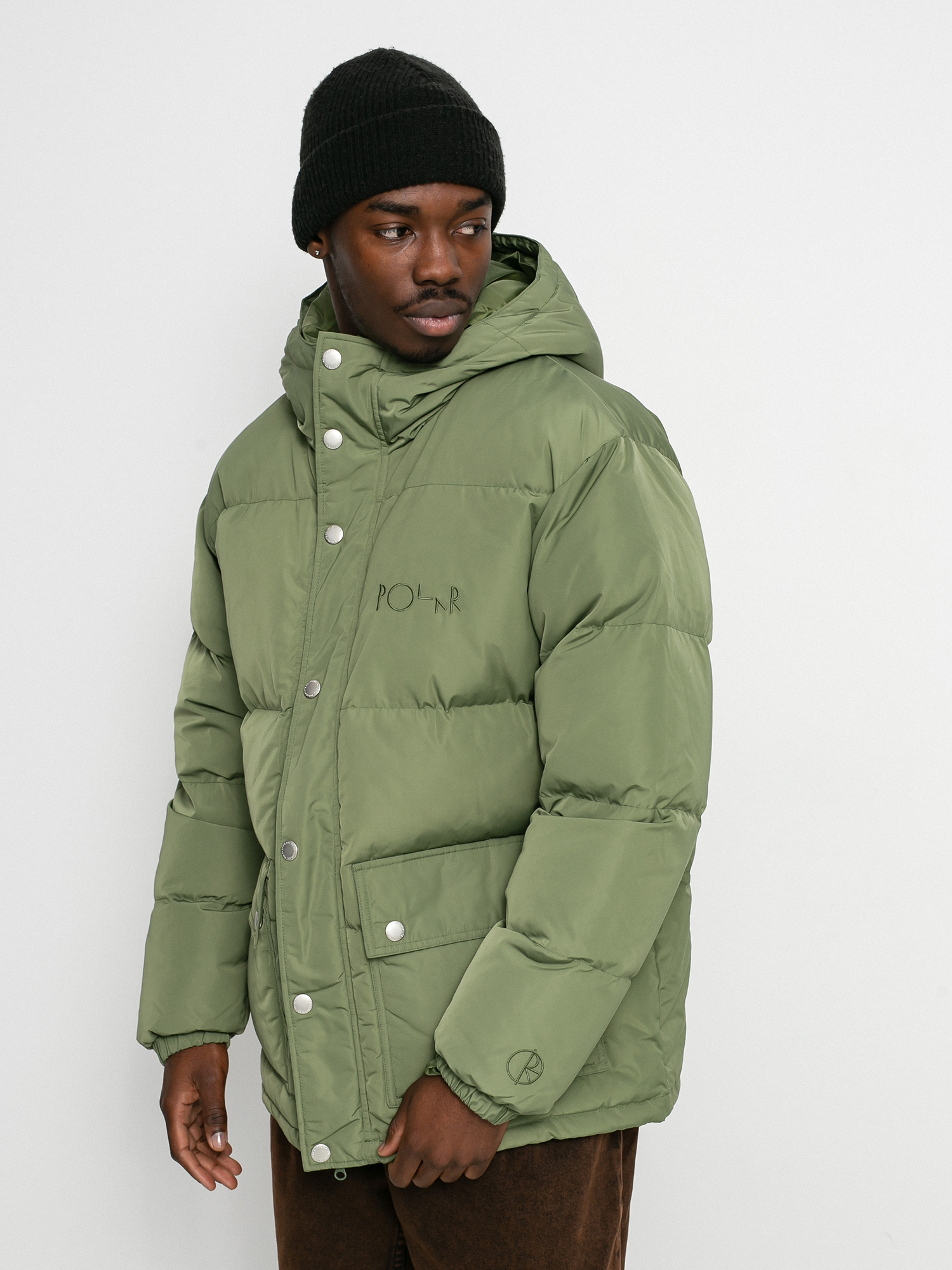 Kurtka Polar Skate Hood Puffer (light olive)