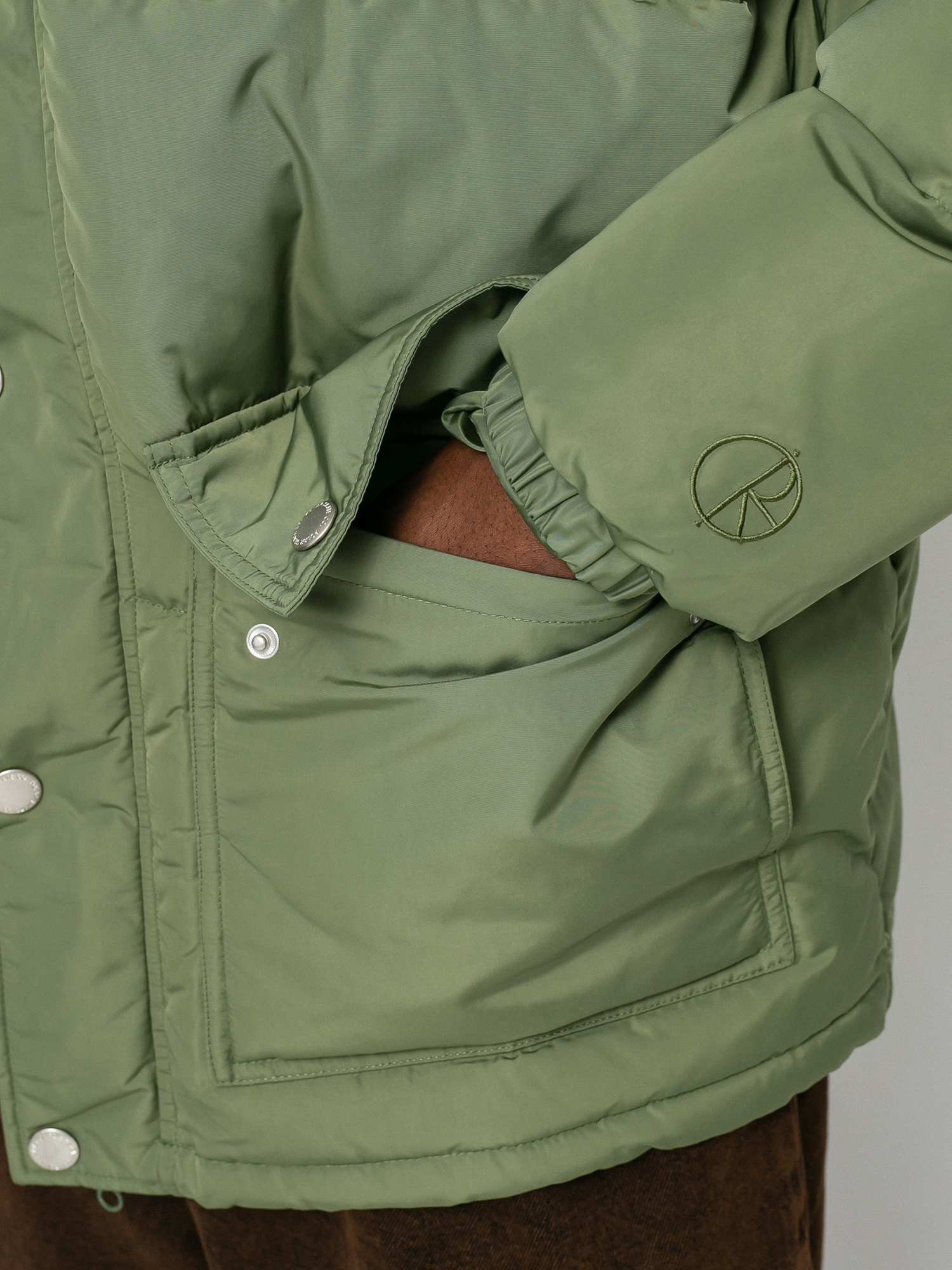 Kurtka Polar Skate Hood Puffer (light olive)