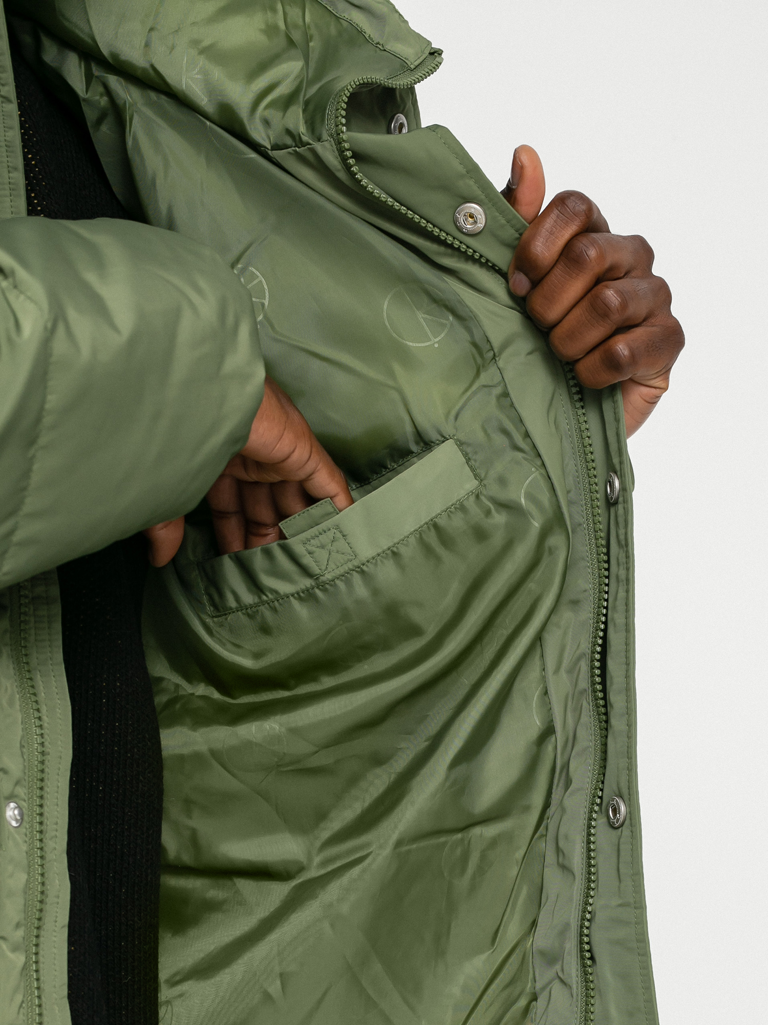 Kurtka Polar Skate Hood Puffer (light olive)