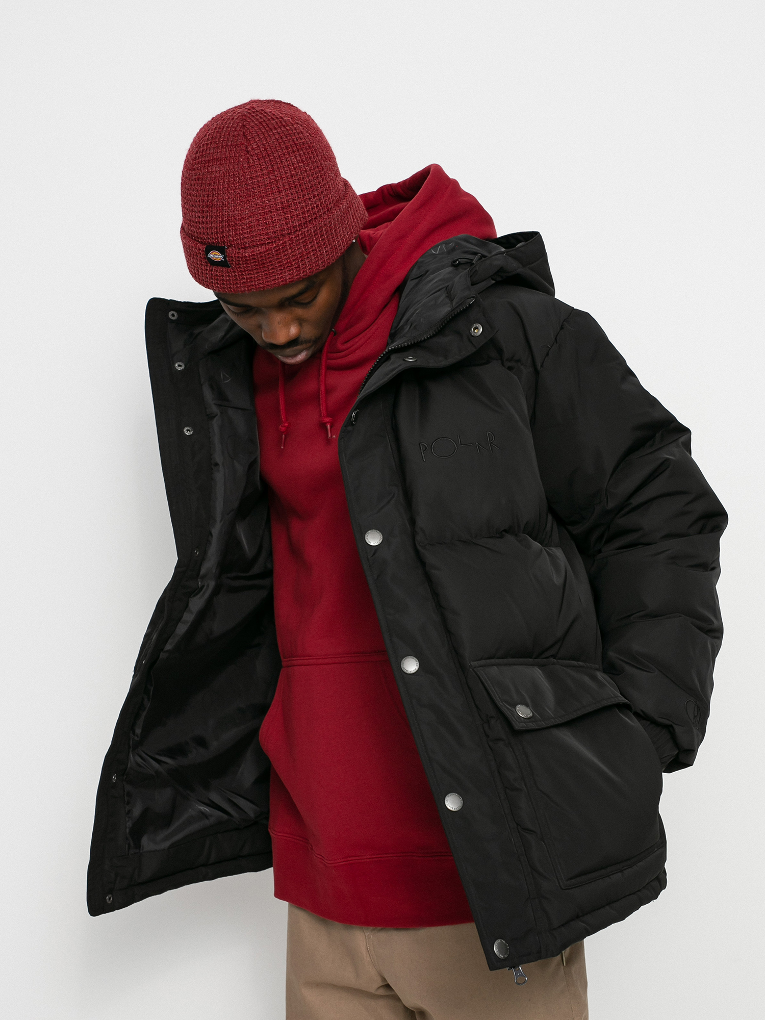 Kurtka Polar Skate Hood Puffer (black)
