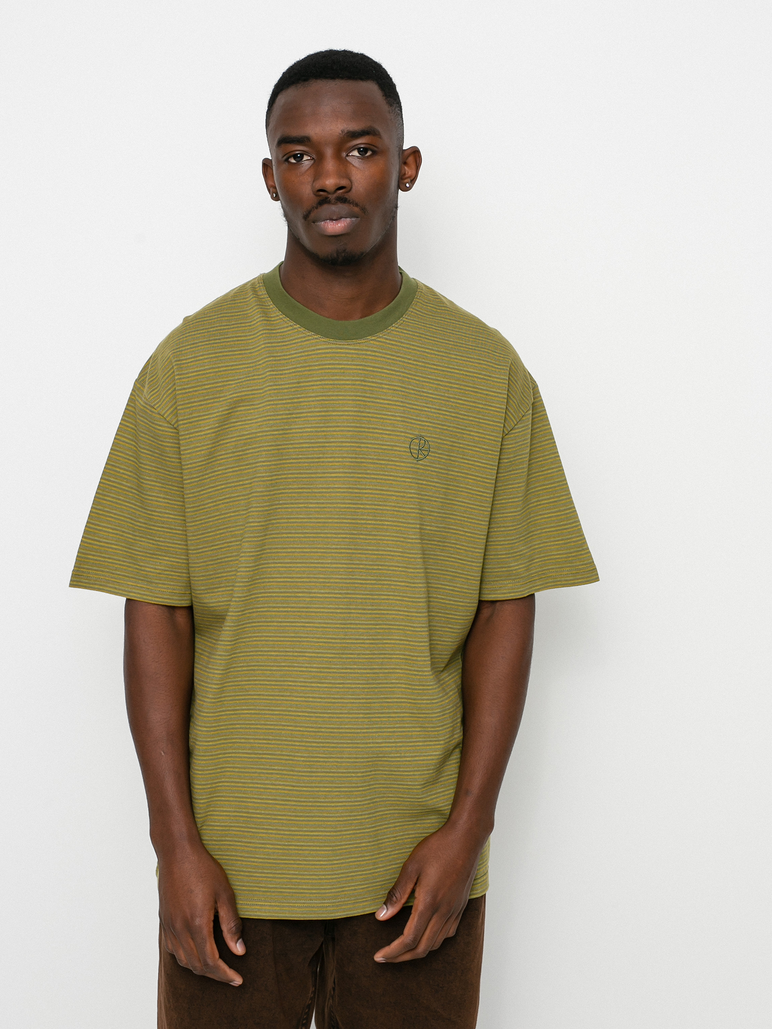 T-shirt Polar Skate Dizzy Stripe (army green)