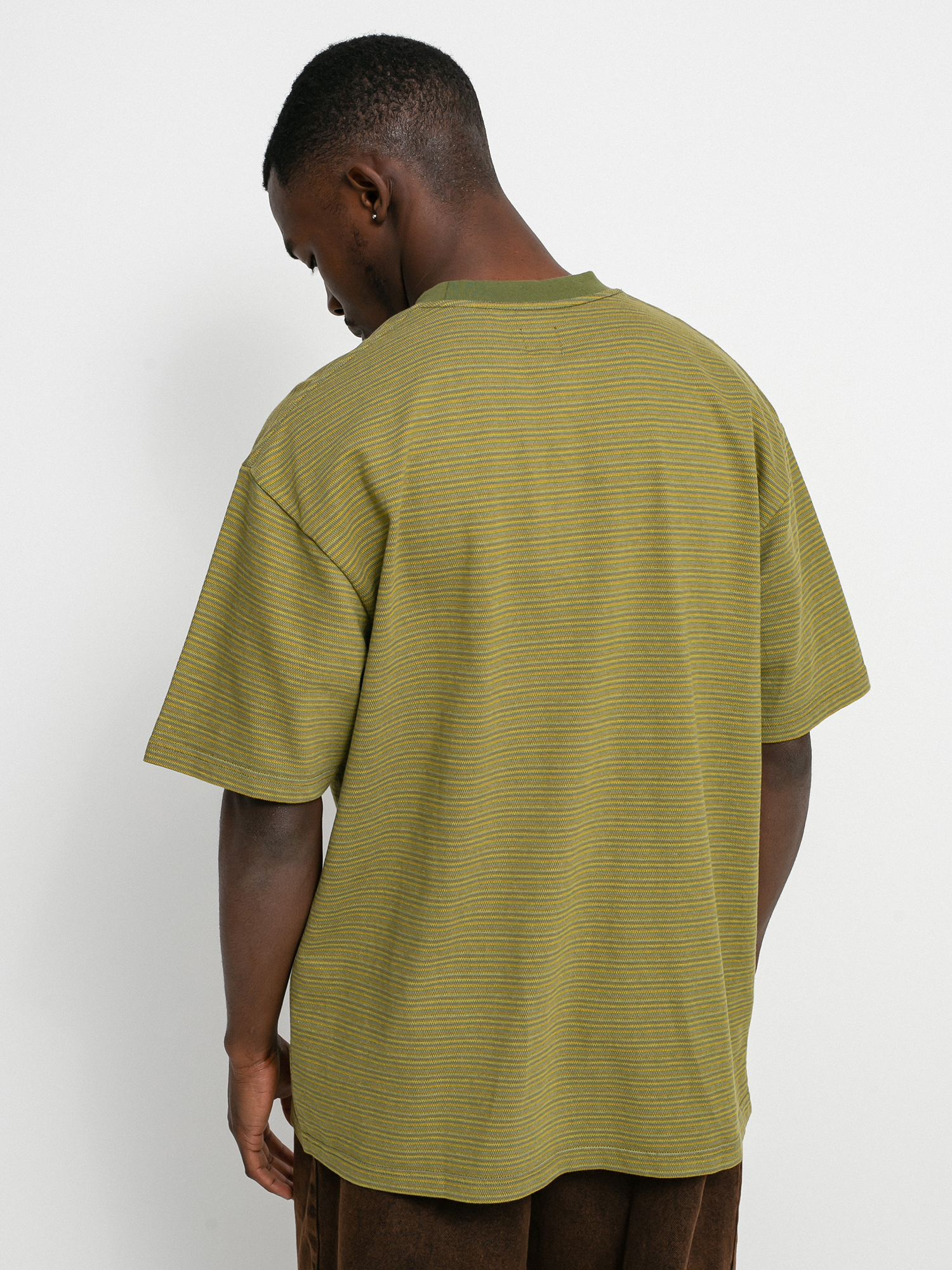 T-shirt Polar Skate Dizzy Stripe (army green)