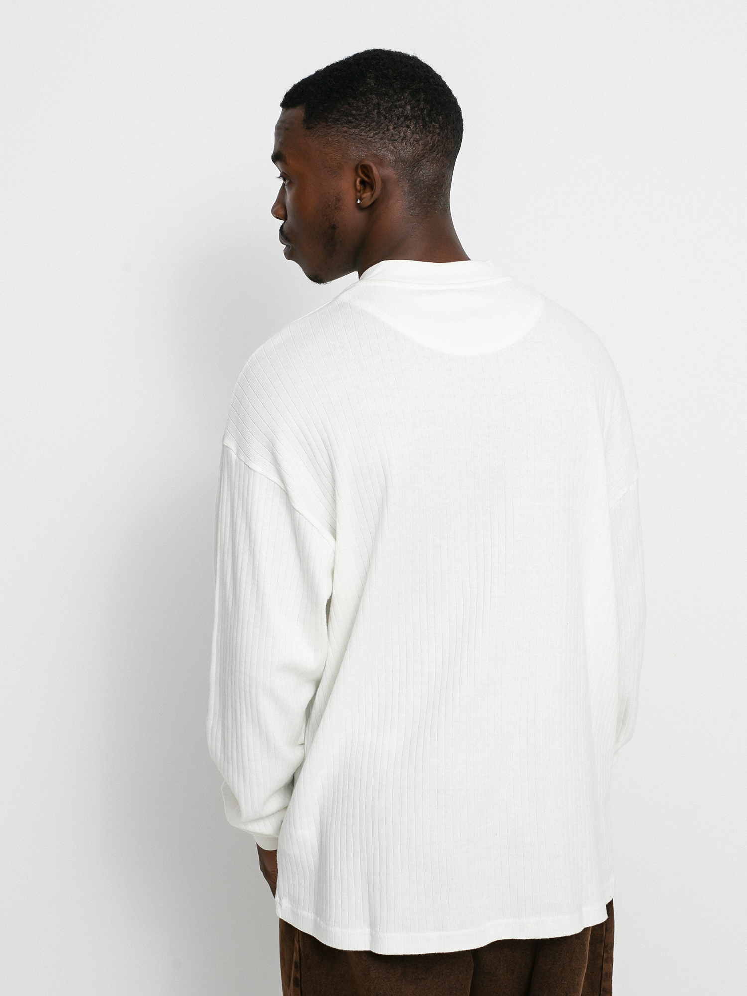 Longsleeve Polar Skate Rib Henley (cloud white)