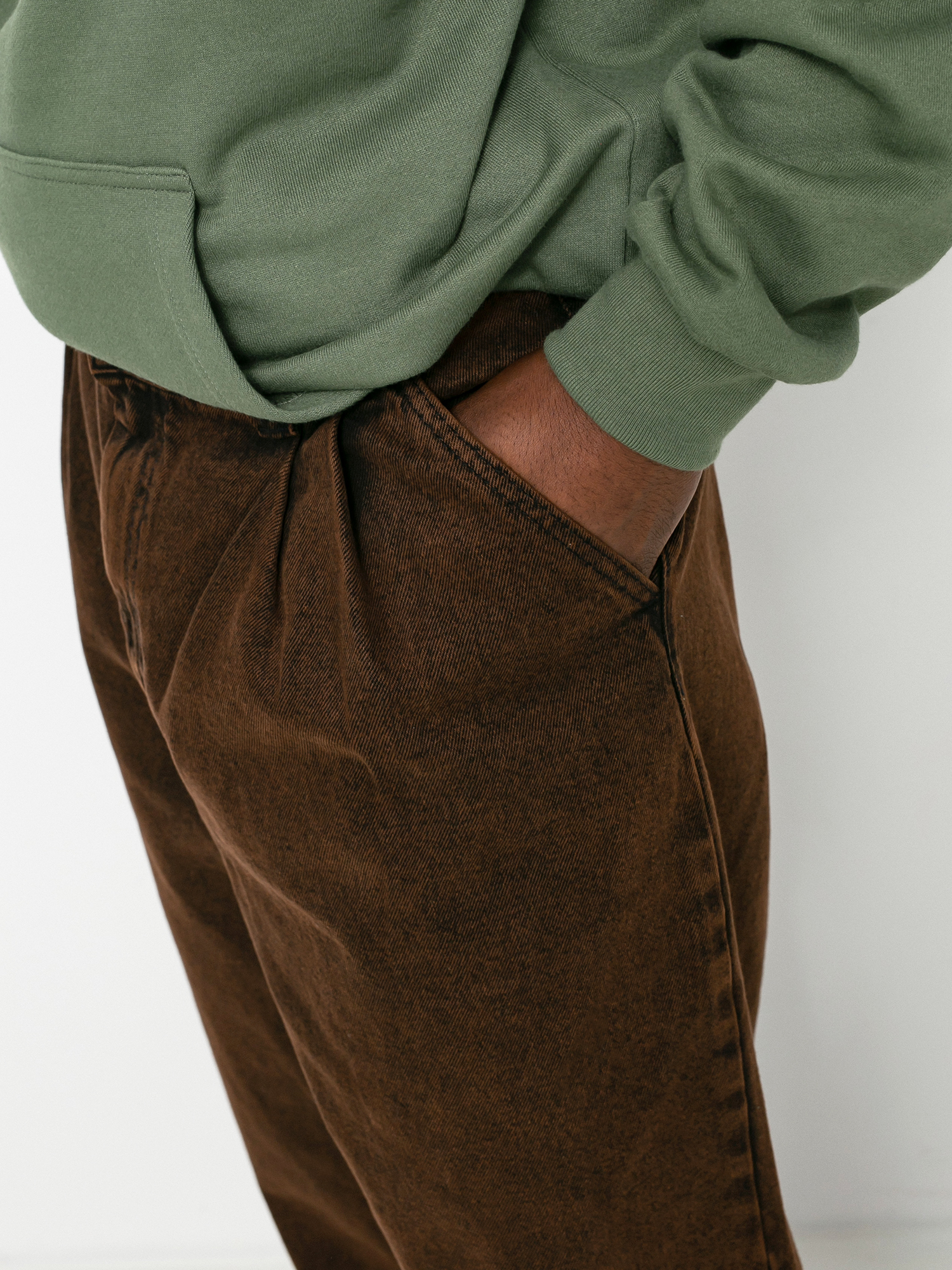 Spodnie Polar Skate Grund Chinos (brown black)