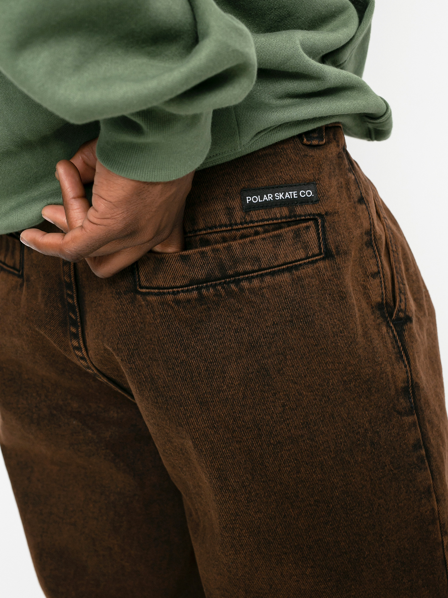 Spodnie Polar Skate Grund Chinos (brown black)