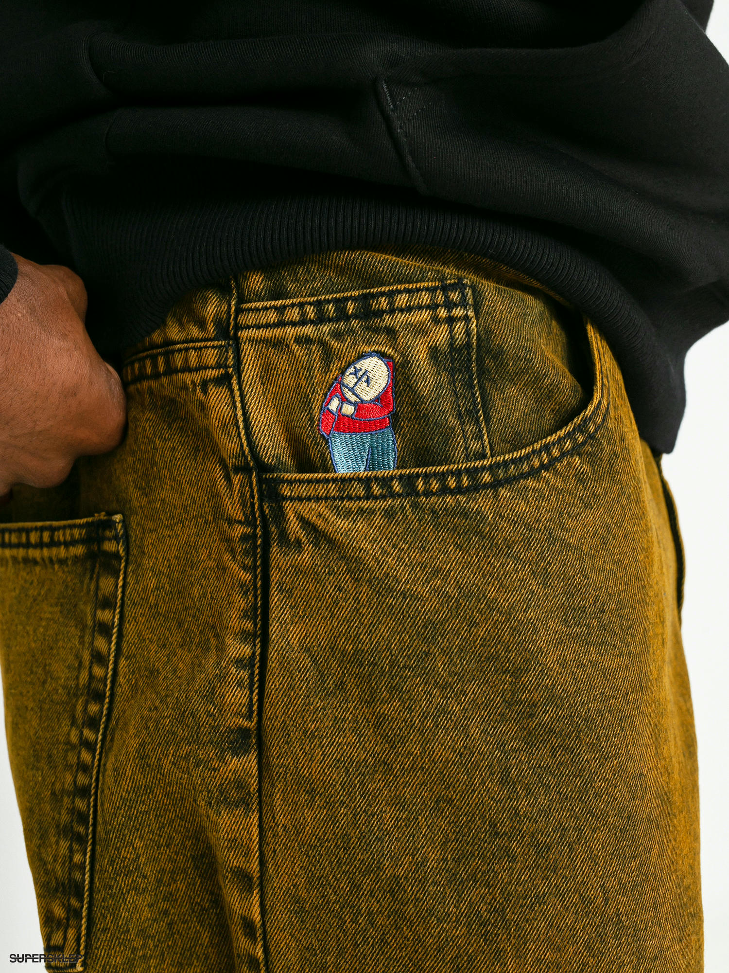 POLAR SKATE Big Boy Jeans イエローブラック - パンツ