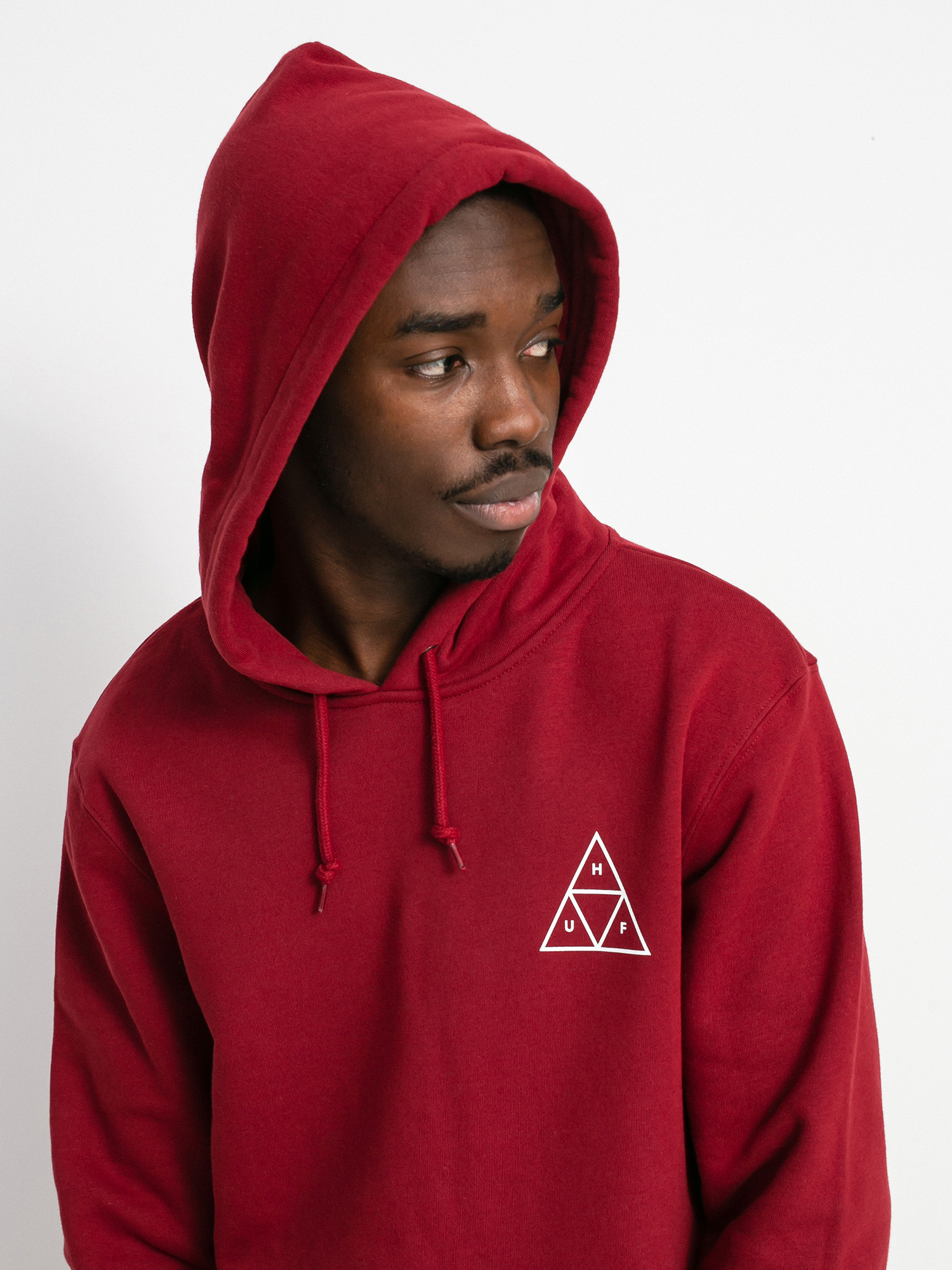 Bluza z kapturem HUF Essentials Triple Triangle HD (bloodstone)