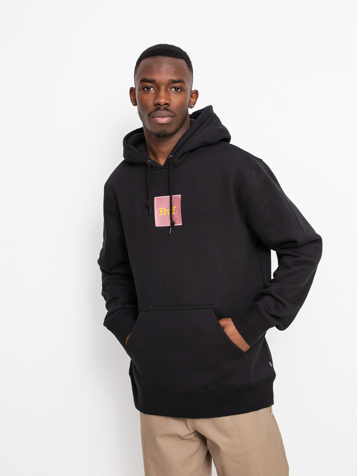 Bluza z kapturem HUF Domestic Box Emb HD (black)