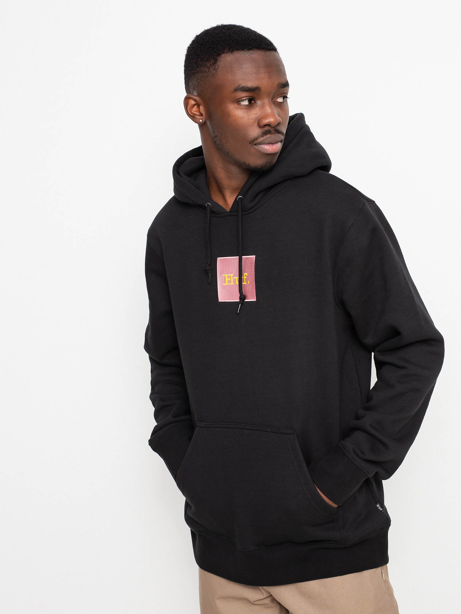 Bluza z kapturem HUF Domestic Box Emb HD (black)