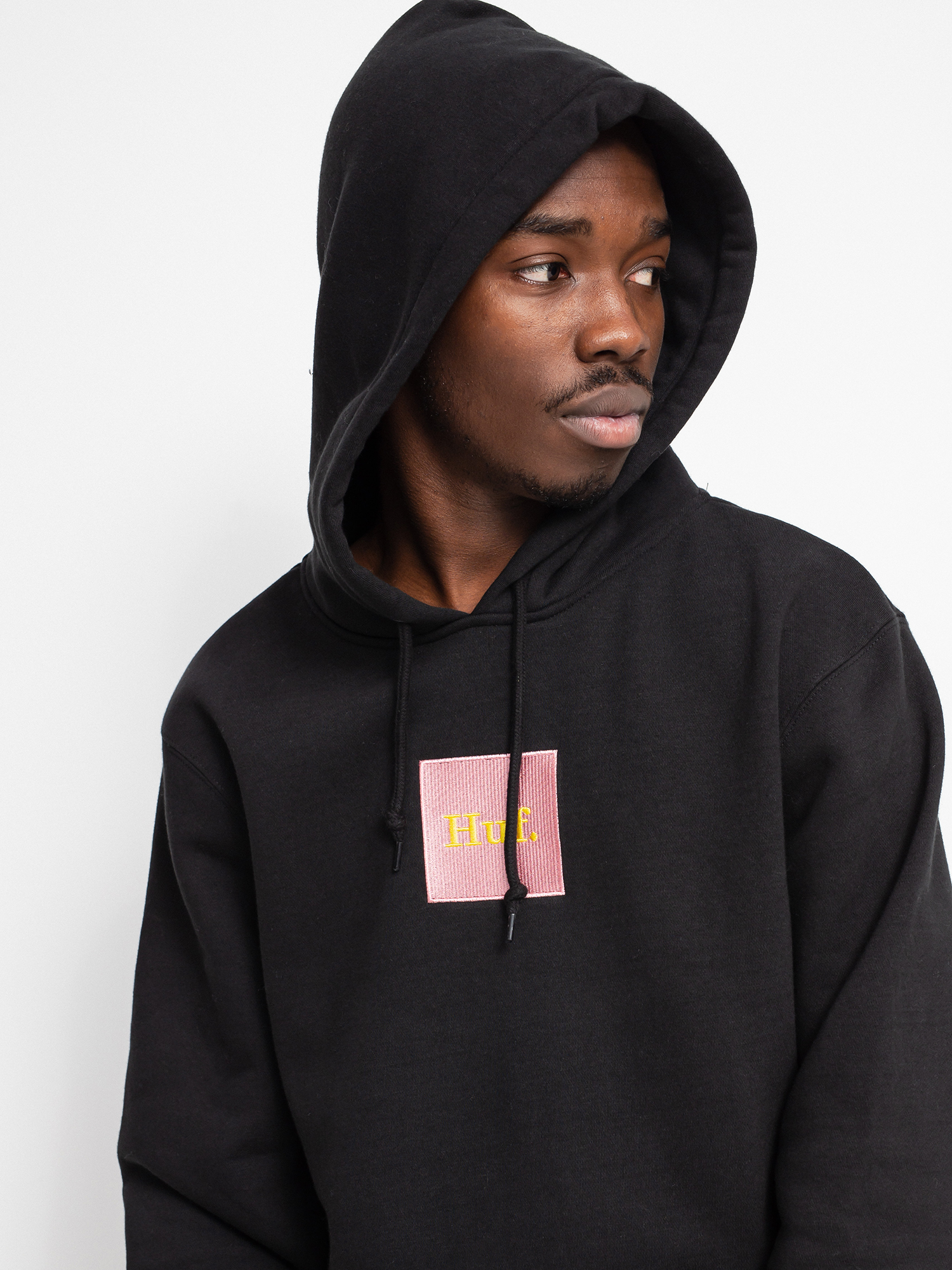 Bluza z kapturem HUF Domestic Box Emb HD (black)