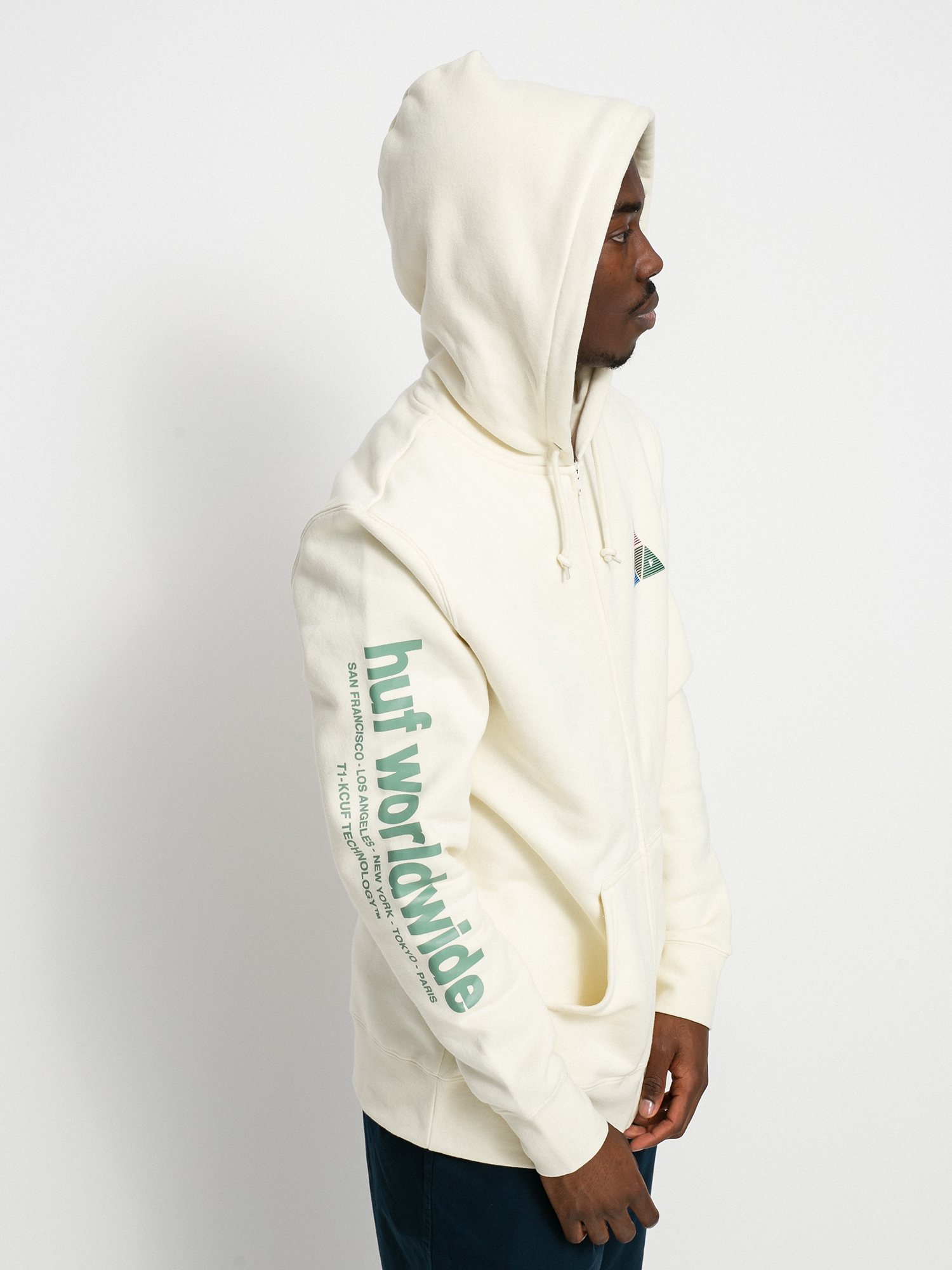 Bluza z kapturem HUF Prism Triple Triangle ZHD (natural)