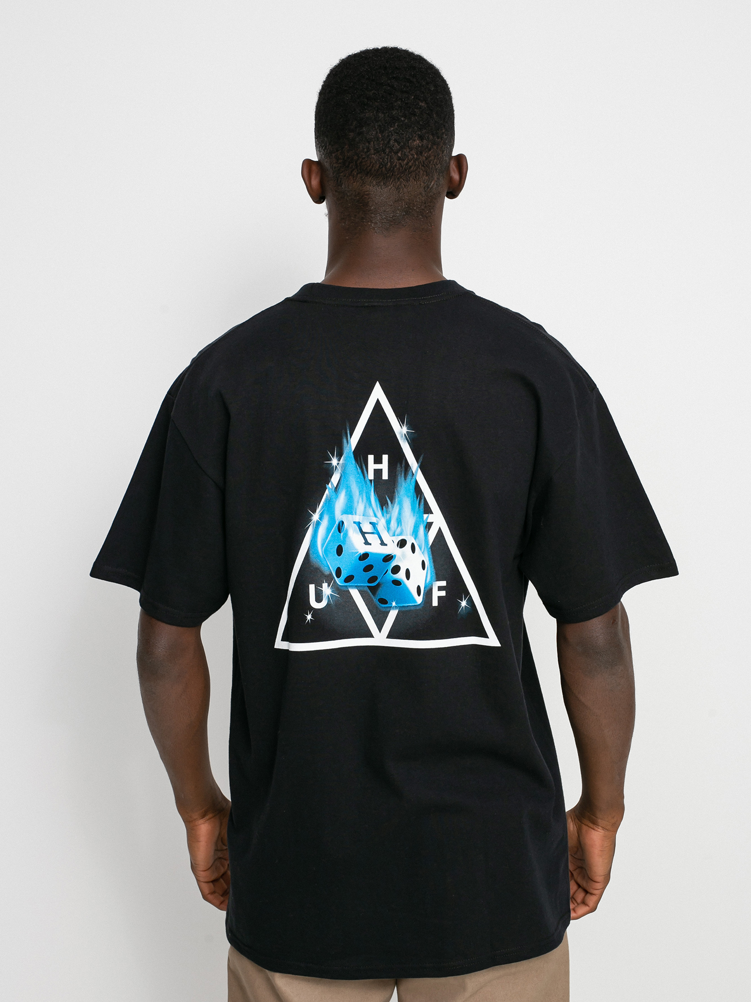 T-shirt HUF Hot Dice Triple Triangle (black)