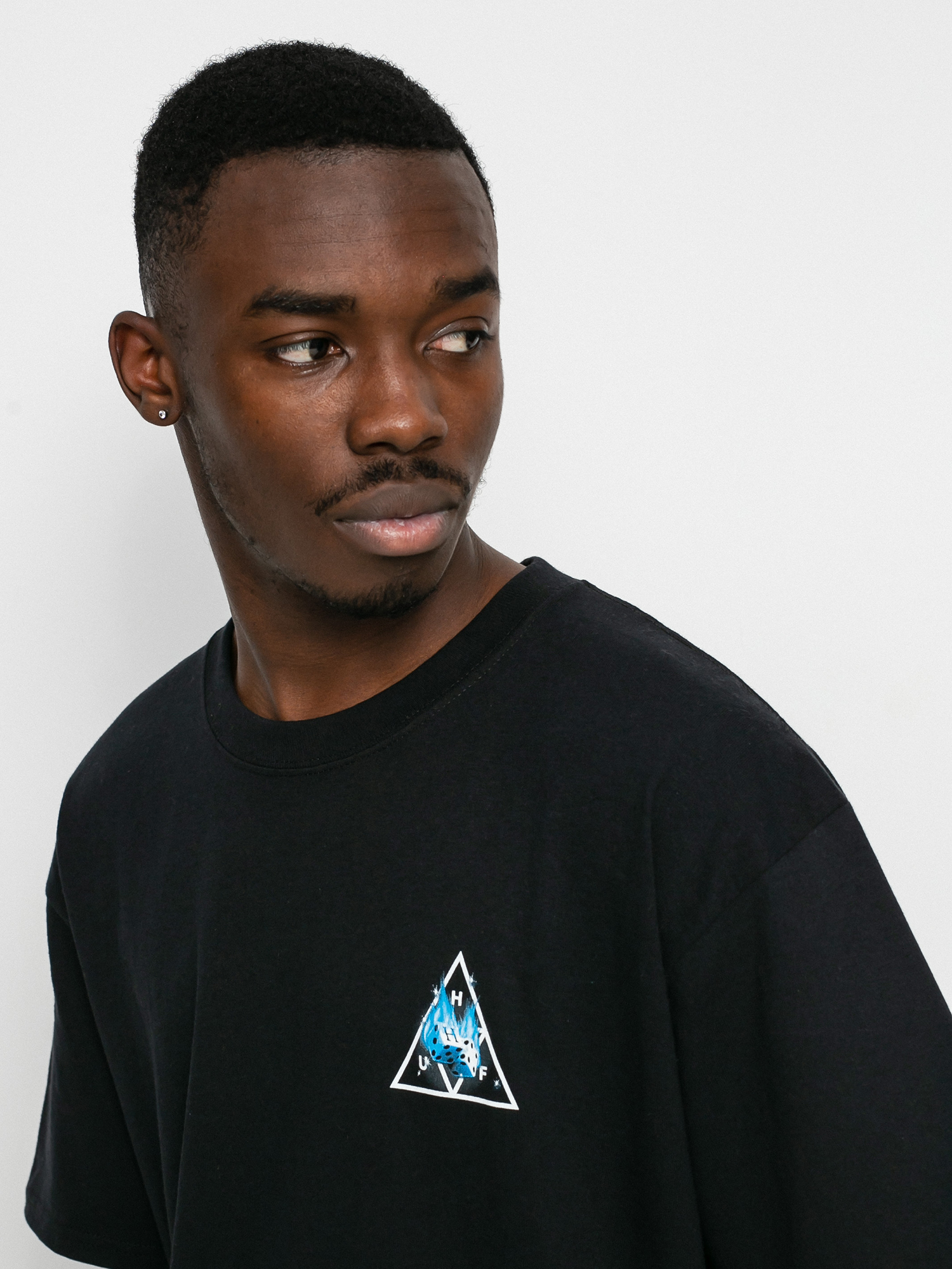 T-shirt HUF Hot Dice Triple Triangle (black)