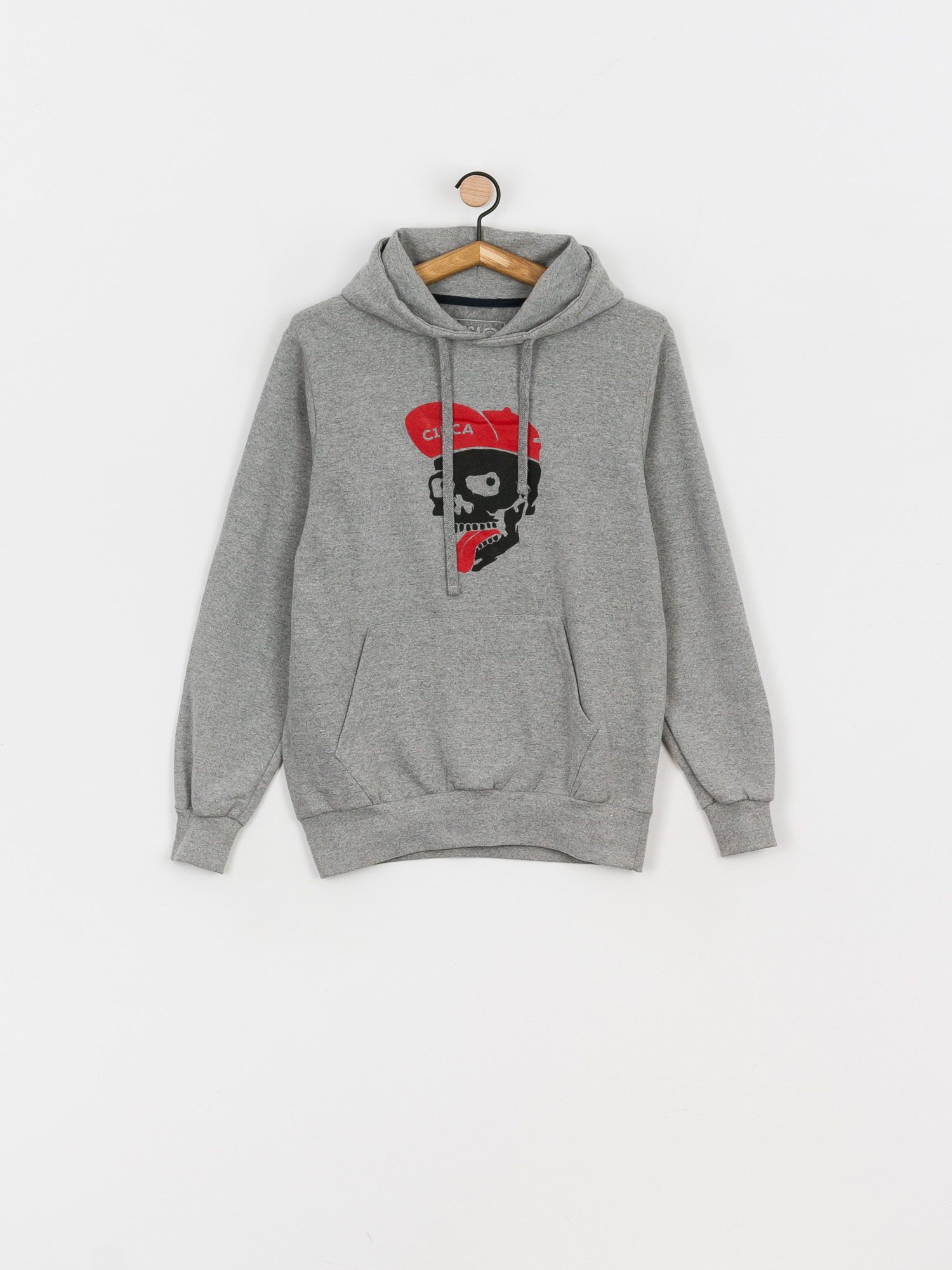 Bluza z kapturem Circa Funny Skull HD (athletic grey)