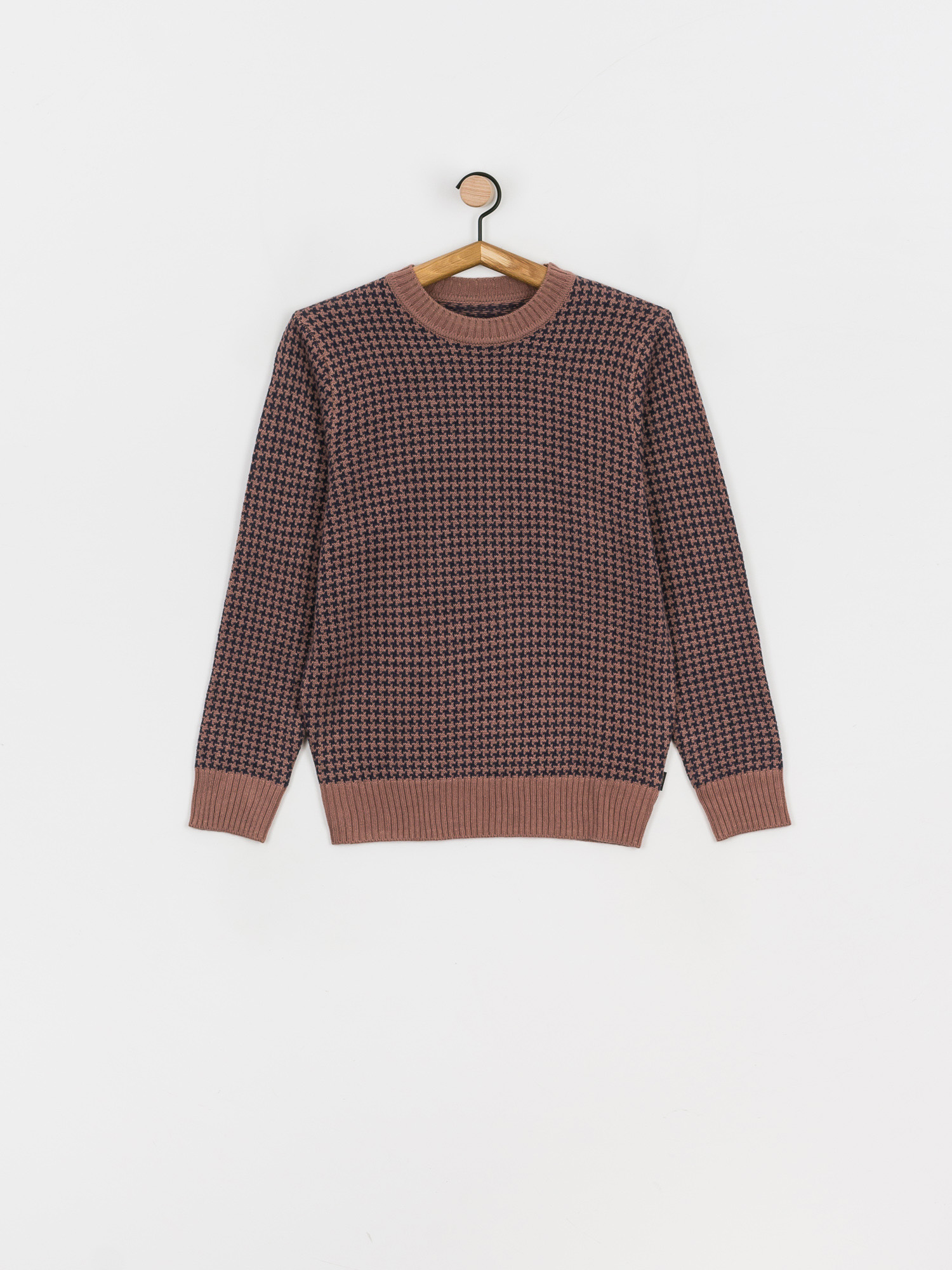 Sweter Brixton Wes Sweater (mauve/washed navy)
