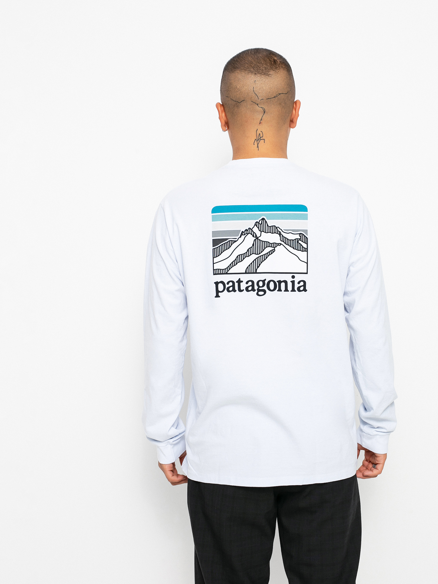 Longsleeve Patagonia Line Logo Ridge Responsibili (white)