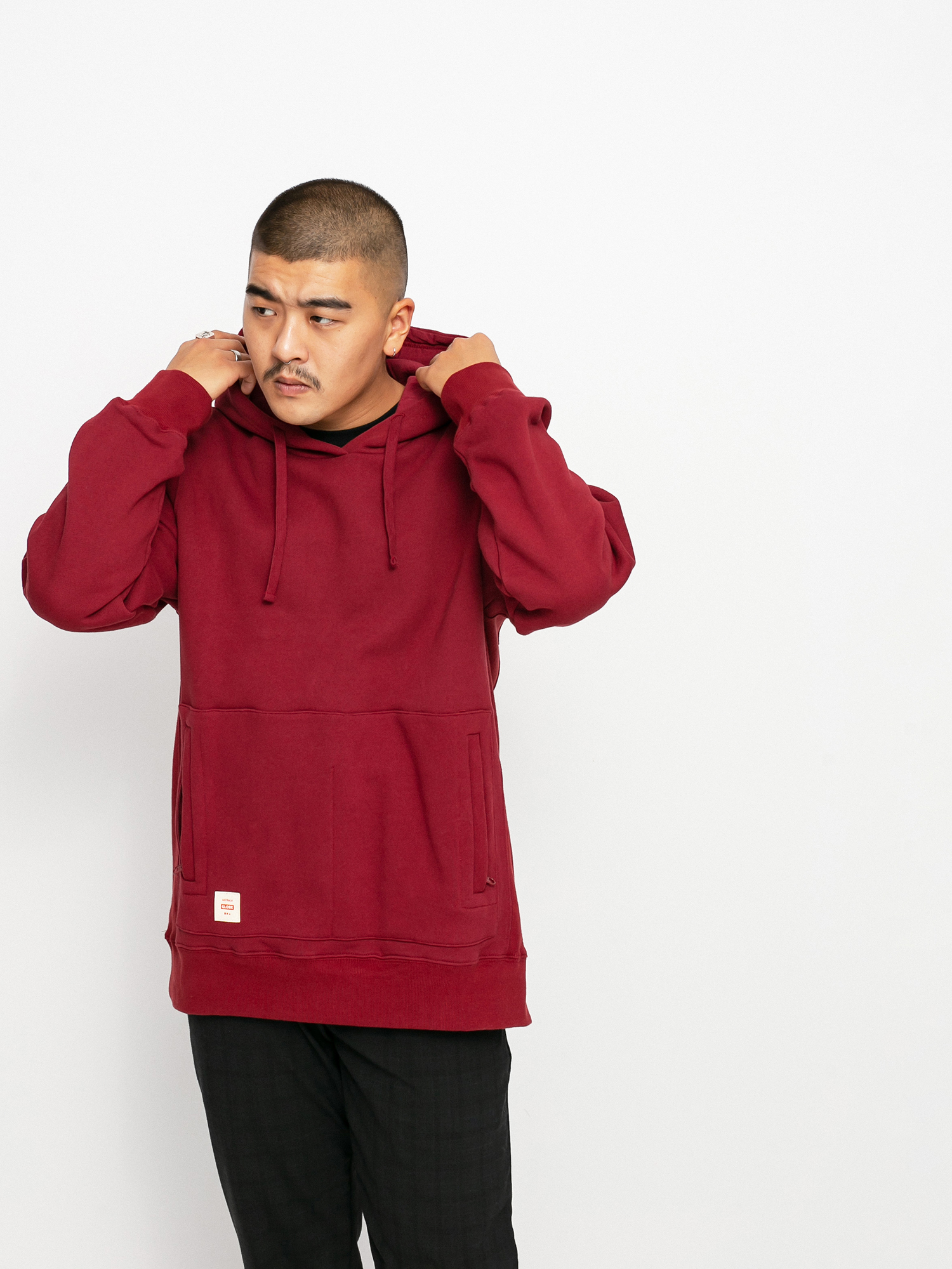 Bluza z kapturem Globe Burly HD (rhubarb)