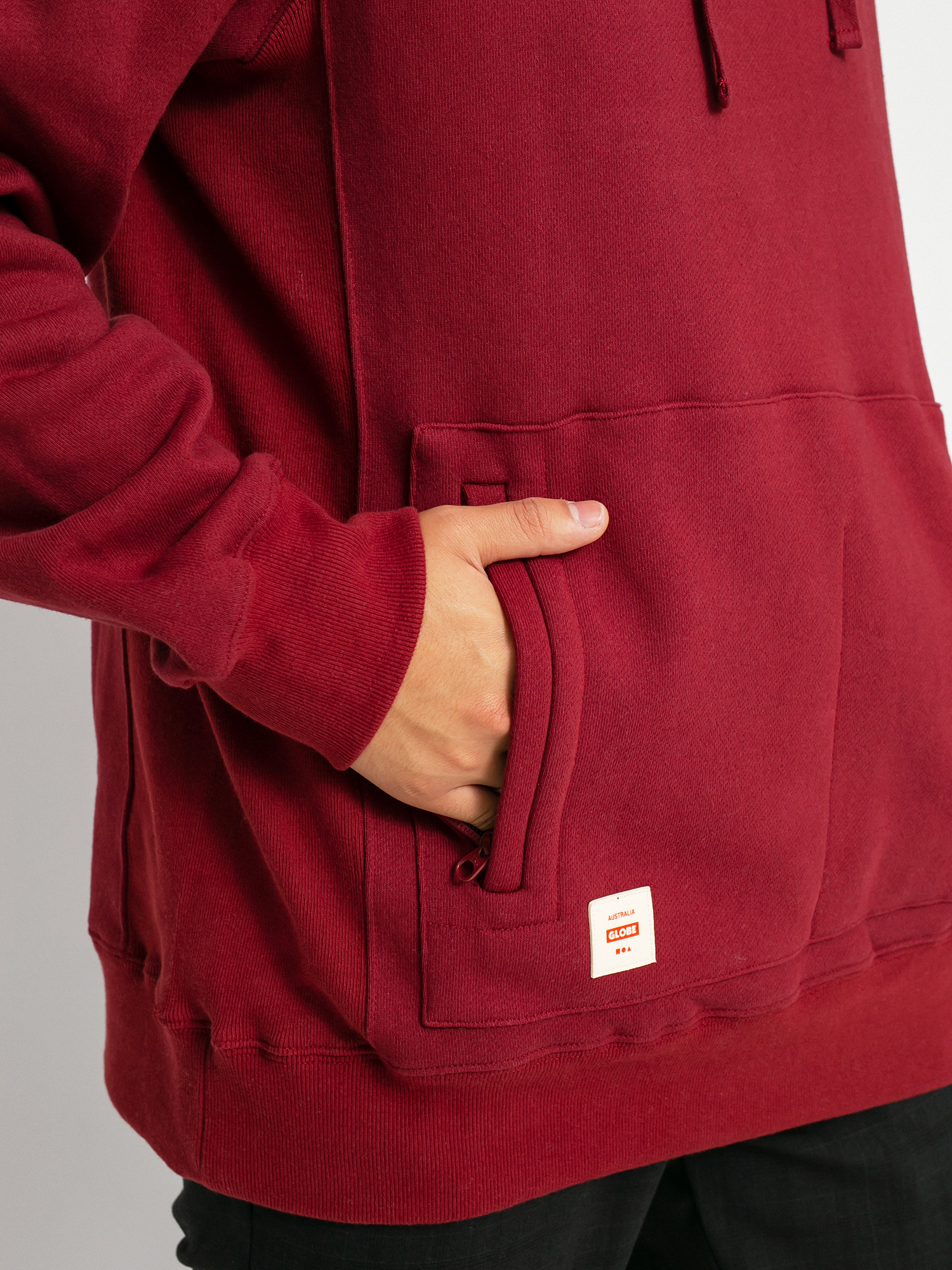 Bluza z kapturem Globe Burly HD (rhubarb)