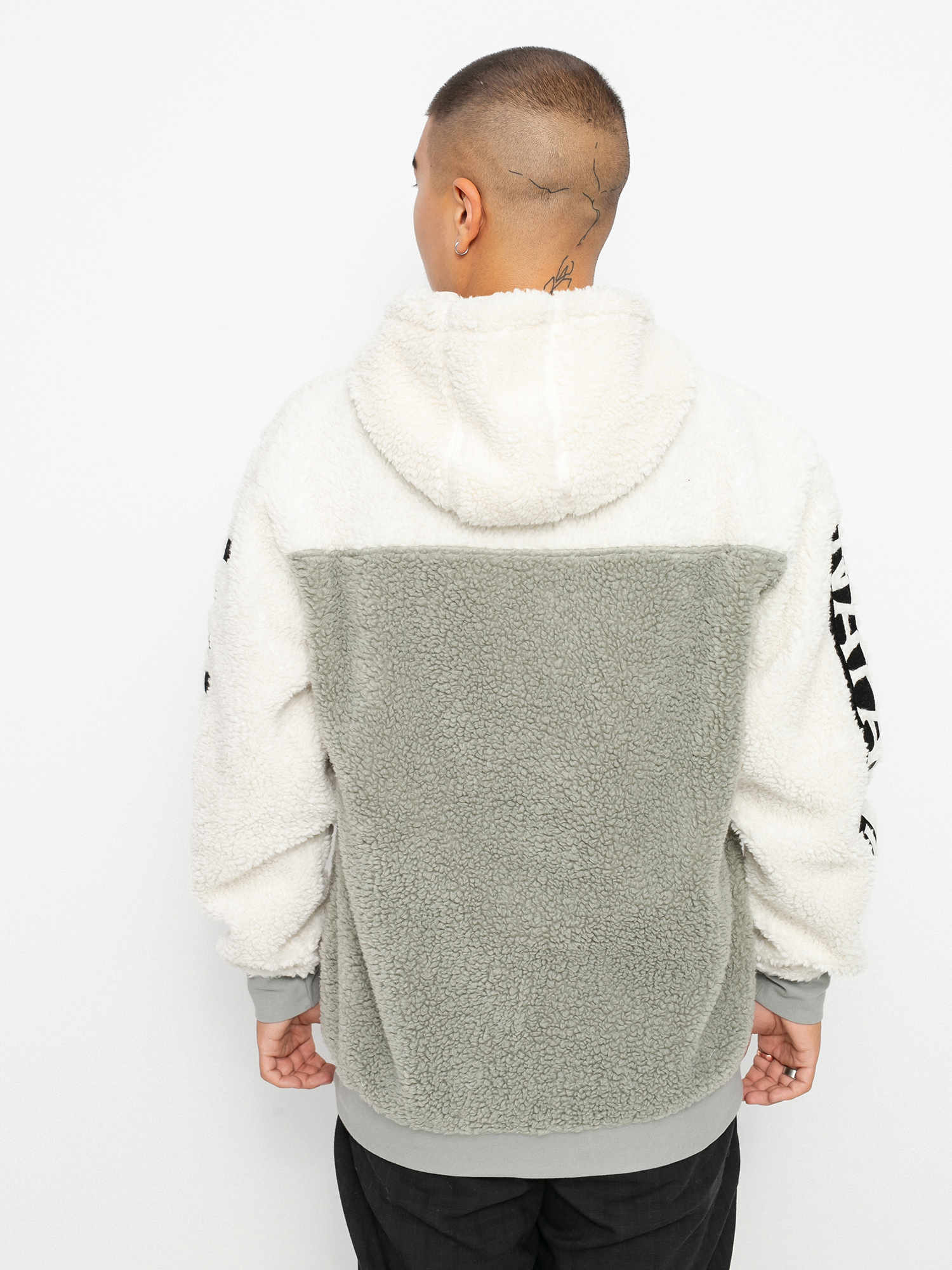Bluza z kapturem Vans X Napapijri HD (antique white sherpa)