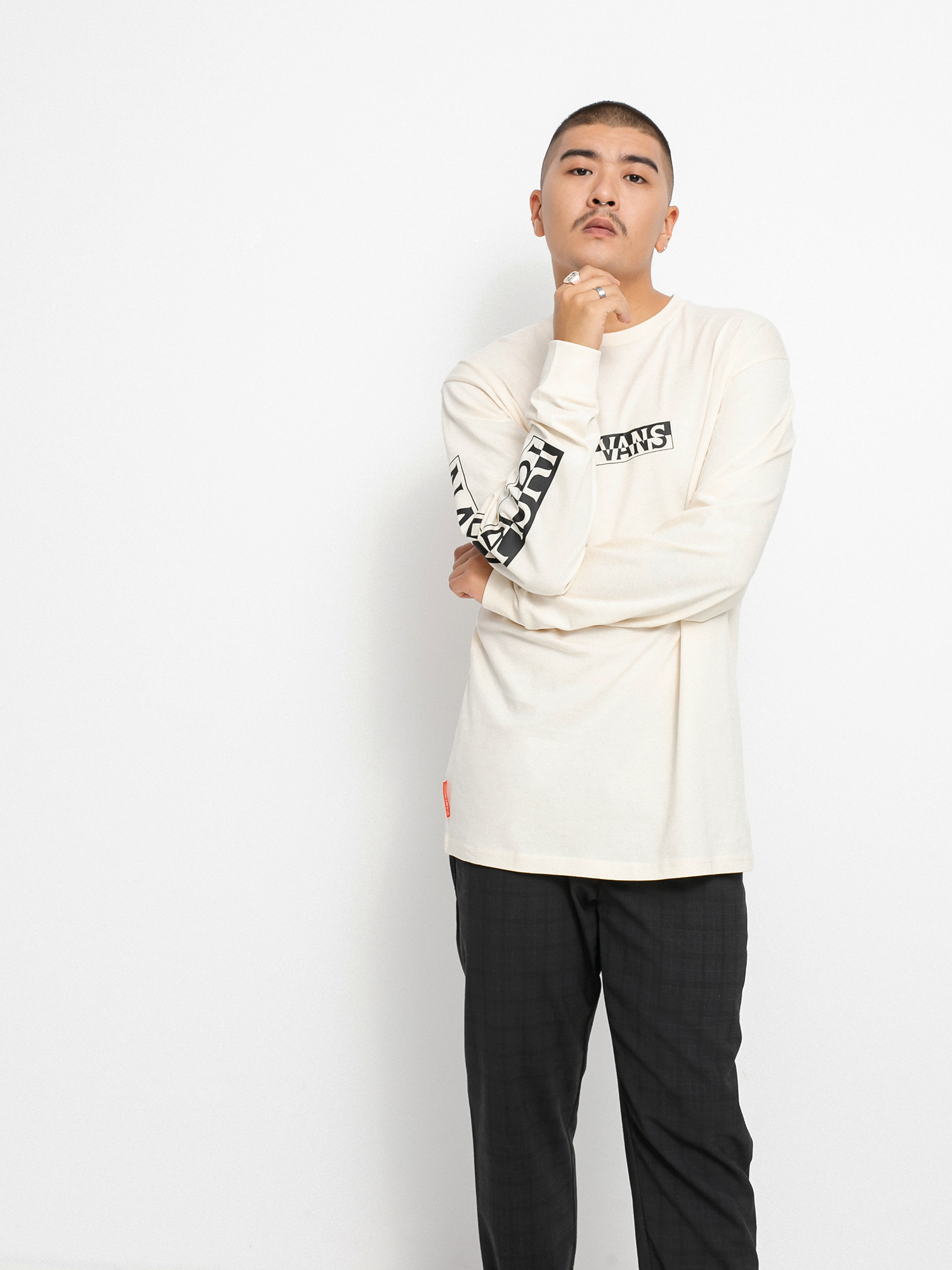 Longsleeve Vans X Napapijri (antique white)