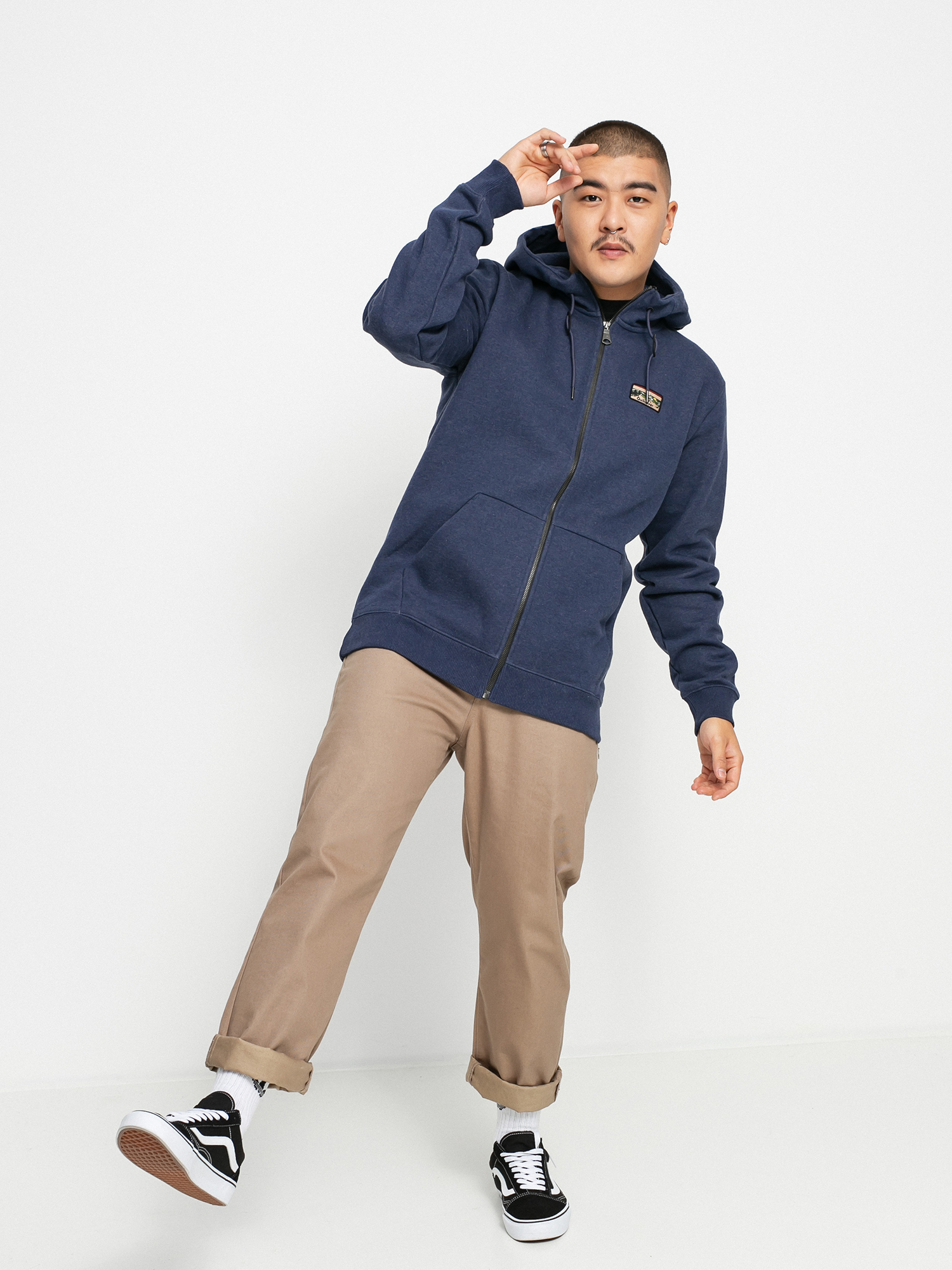 Męska Bluza aktywna Quiksilver Big Logo Snow ZHD (insignia blue)