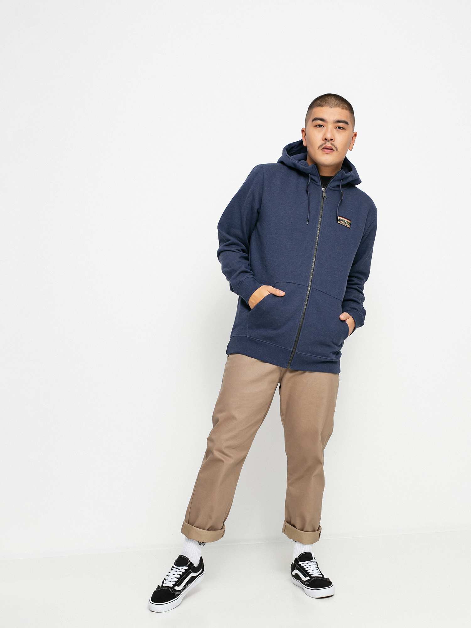 Męska Bluza aktywna Quiksilver Big Logo Snow ZHD (insignia blue)