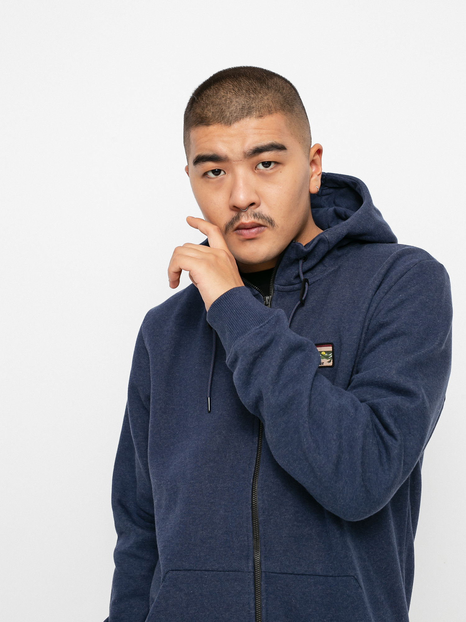 Męska Bluza aktywna Quiksilver Big Logo Snow ZHD (insignia blue)