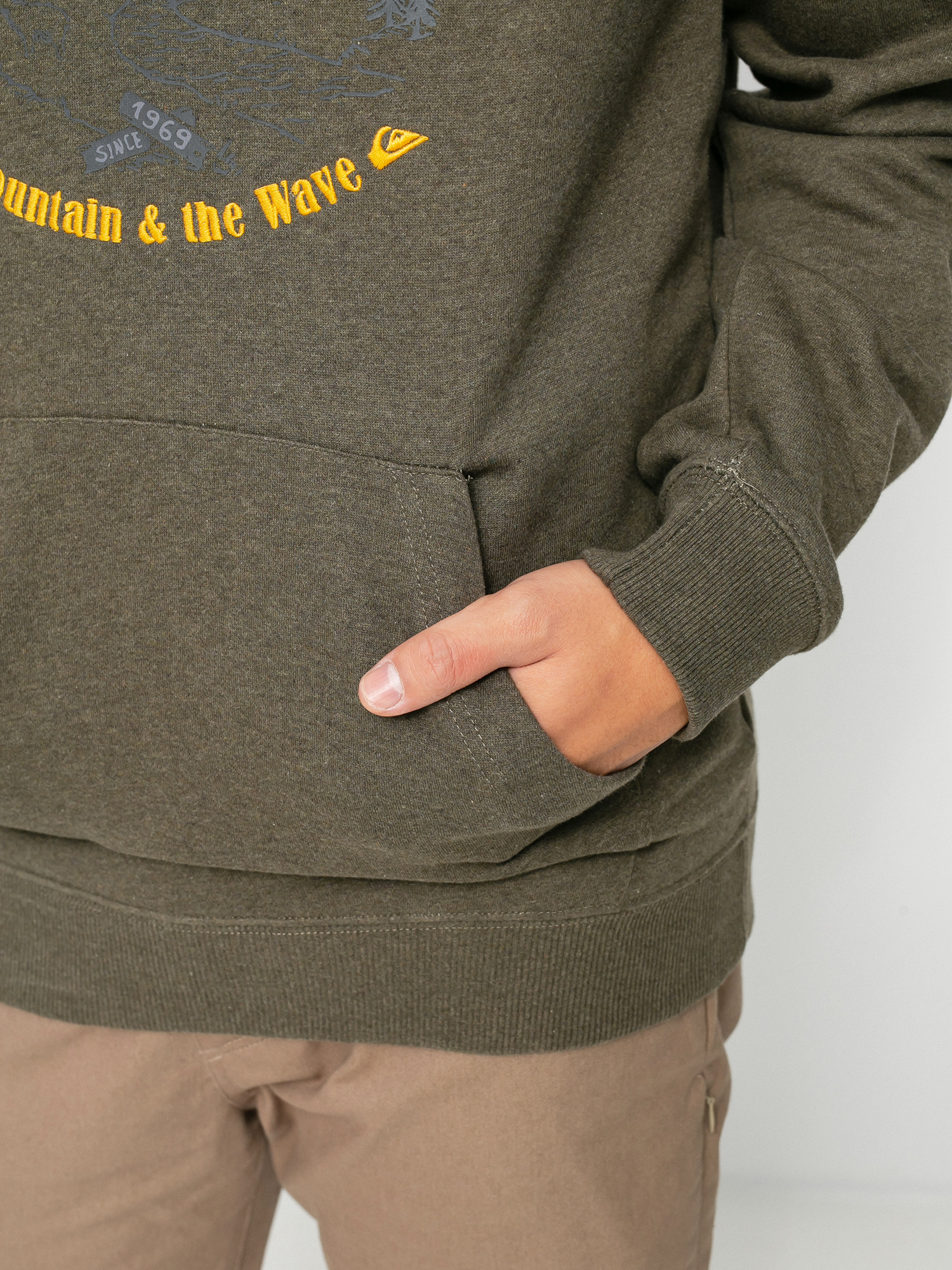 Męska Bluza aktywna Quiksilver Big Logo Snow HD (grape leaf)