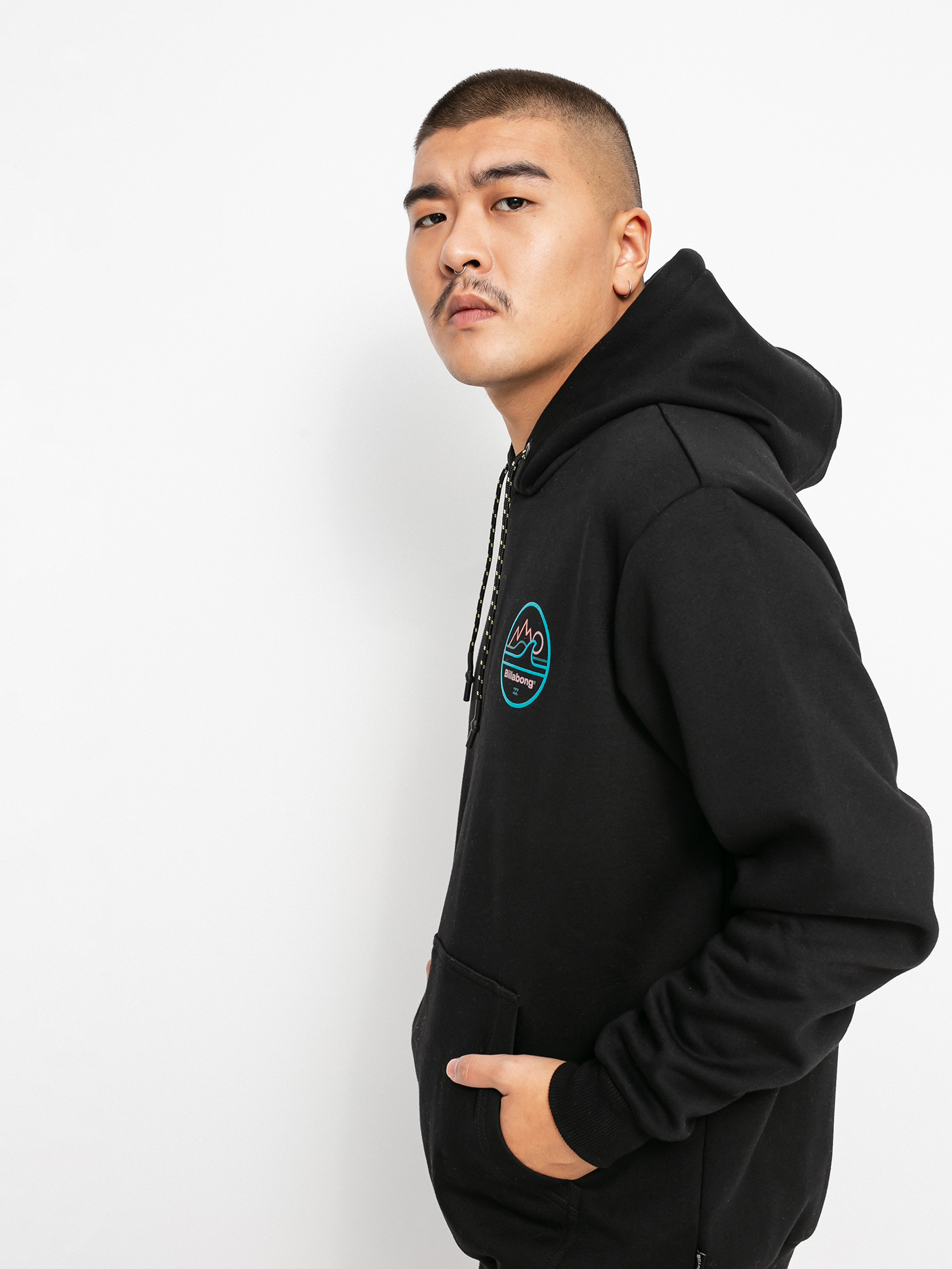 Bluza z kapturem Billabong Peak Wave HD (black)