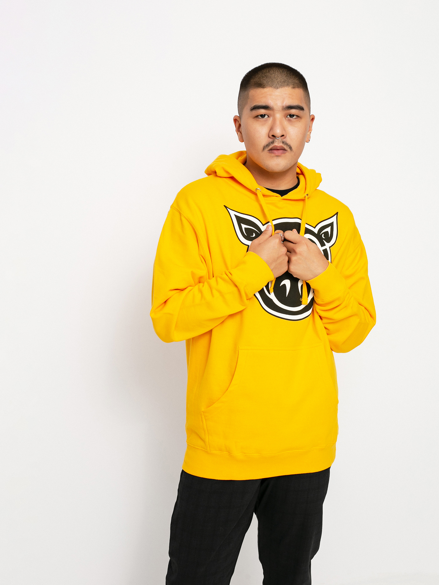 Bluza z kapturem Pig Head HD (gold)