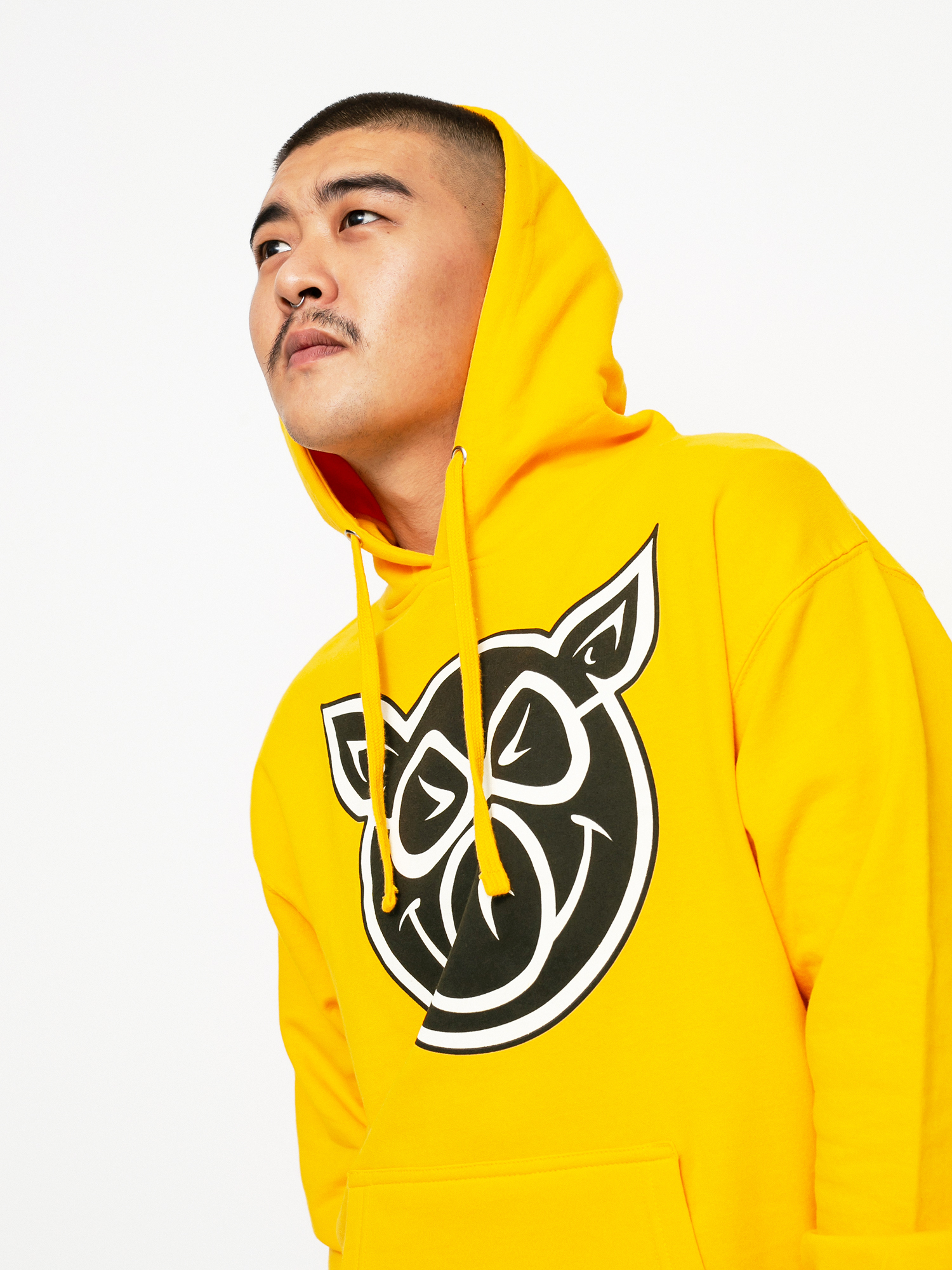 Bluza z kapturem Pig Head HD (gold)