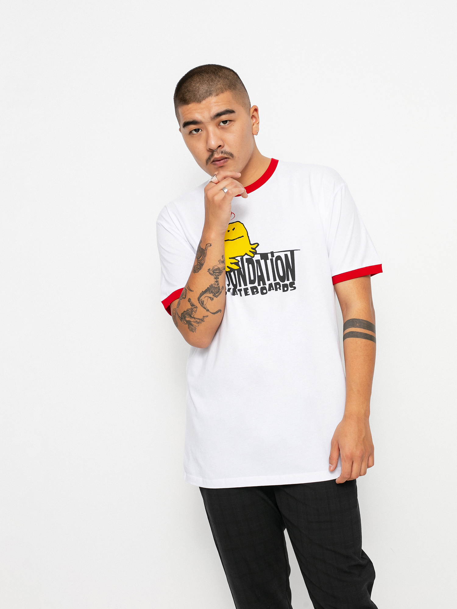 T-shirt Foundation Ringer (red/white)