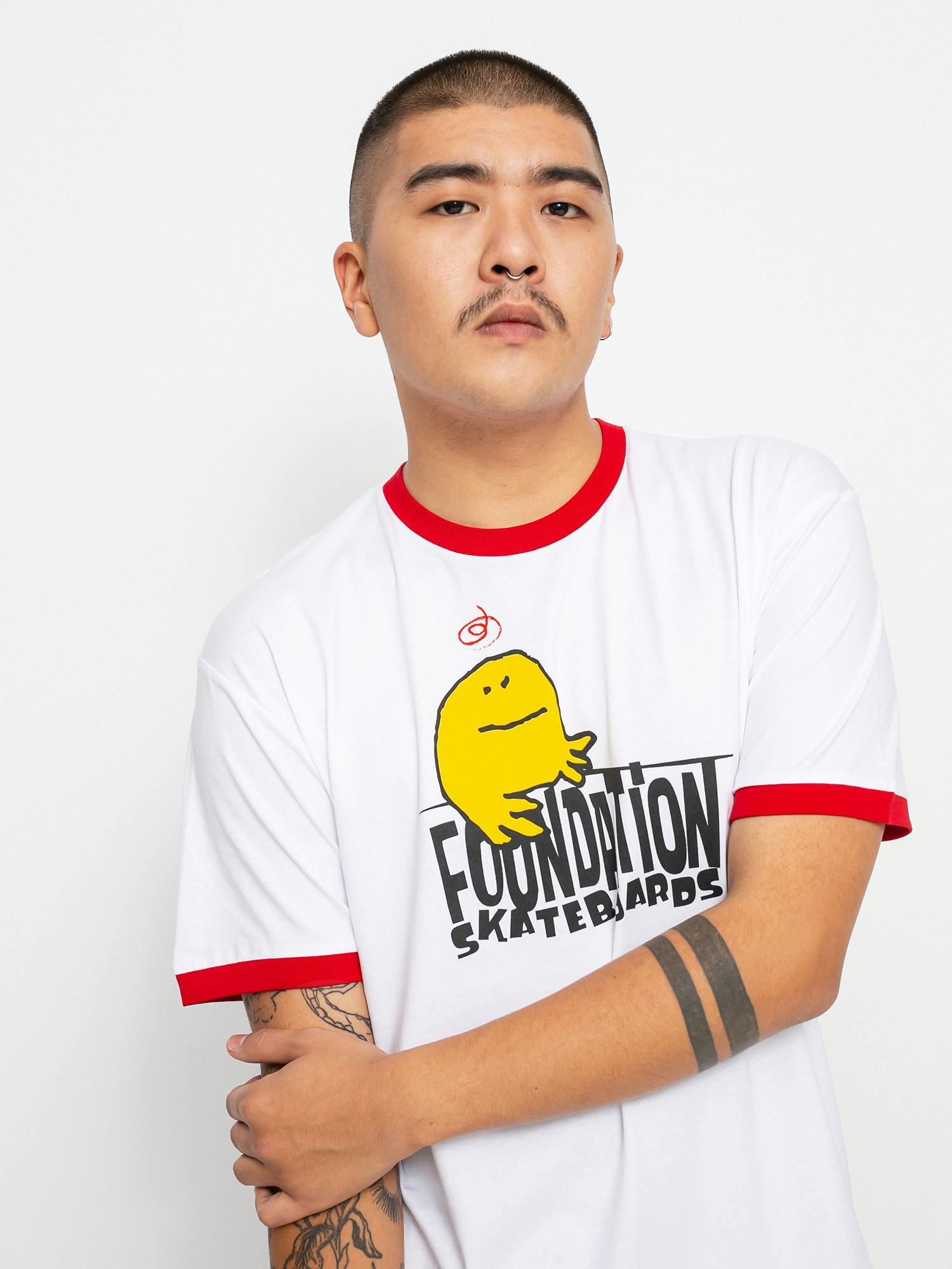 T-shirt Foundation Ringer (red/white)