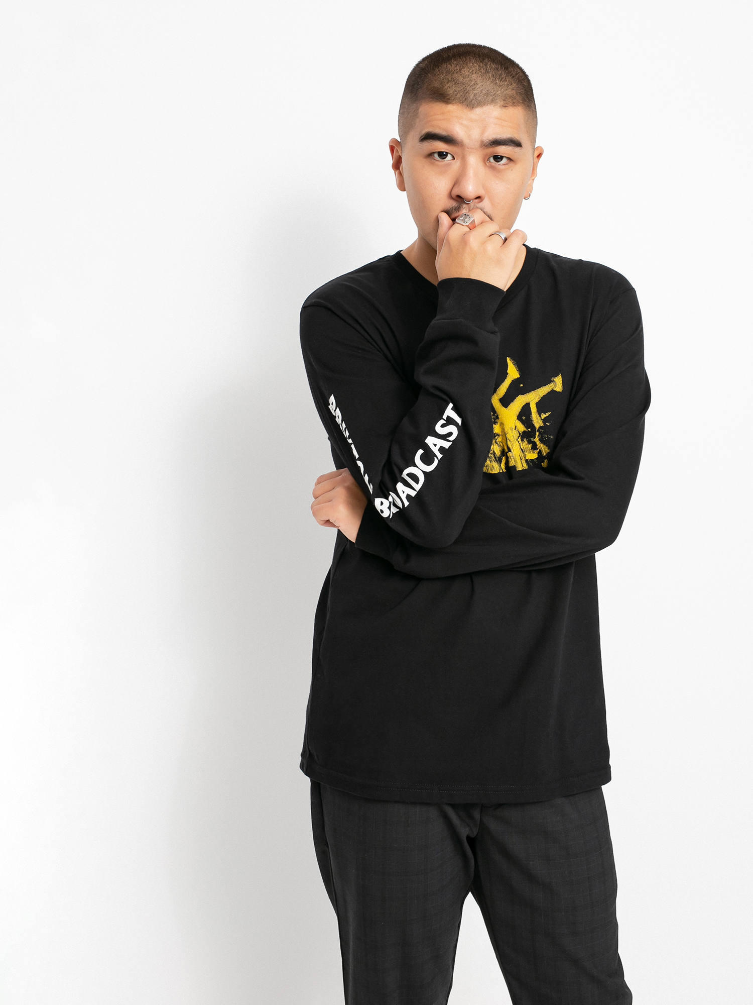 Longsleeve Brixton Clutter (black)