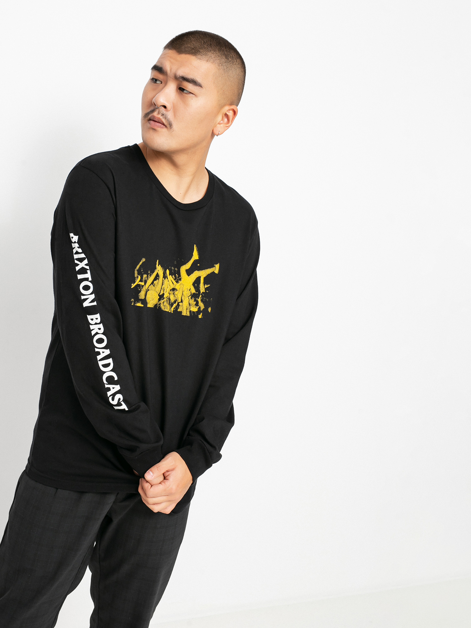 Longsleeve Brixton Clutter (black)