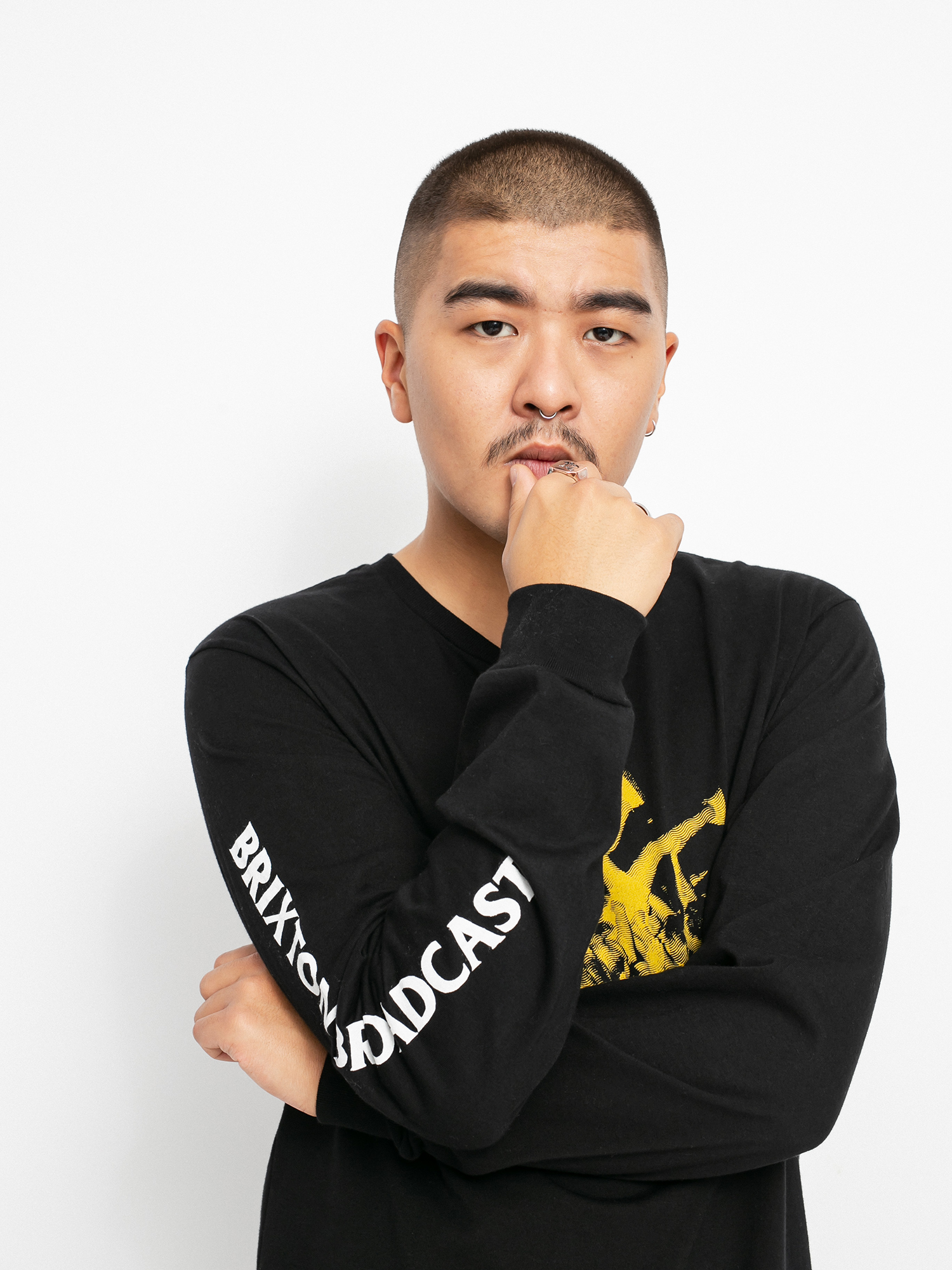 Longsleeve Brixton Clutter (black)