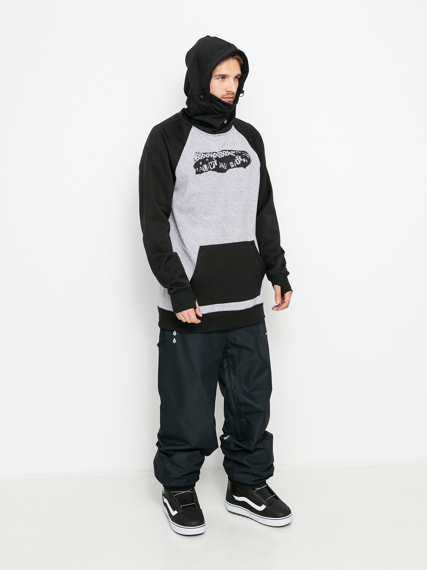Bluza z kapturem Volcom Hydro Riding HD (white combo)