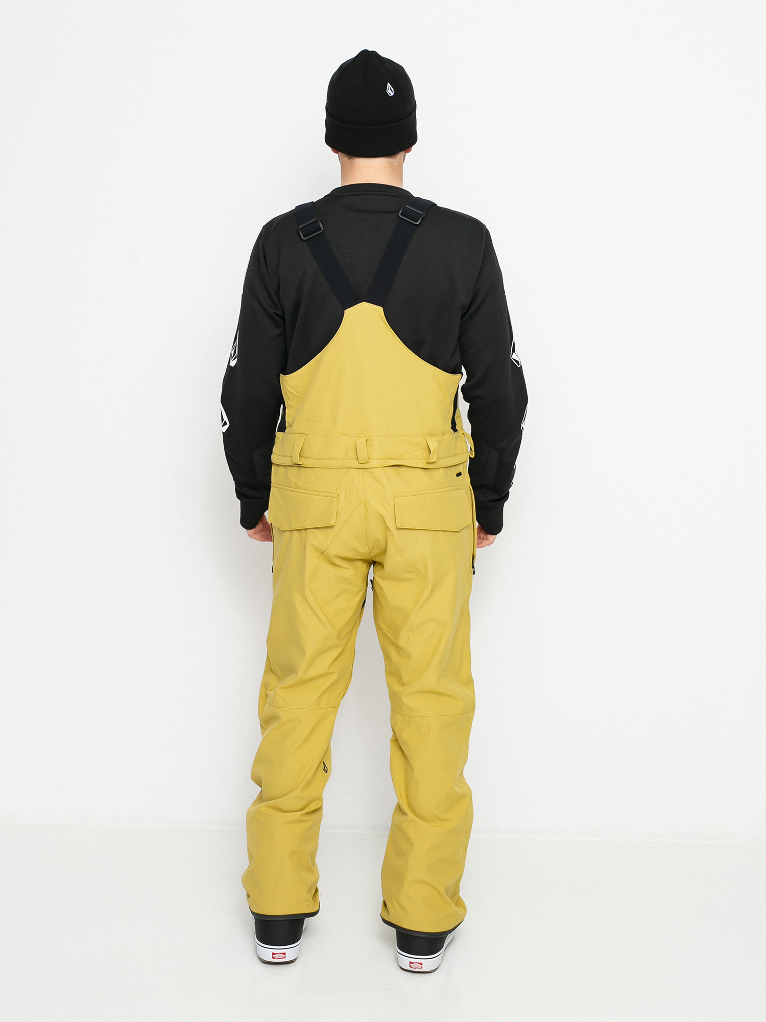 Męskie Spodnie snowboardowe Volcom Roan Bib Overall (gold)