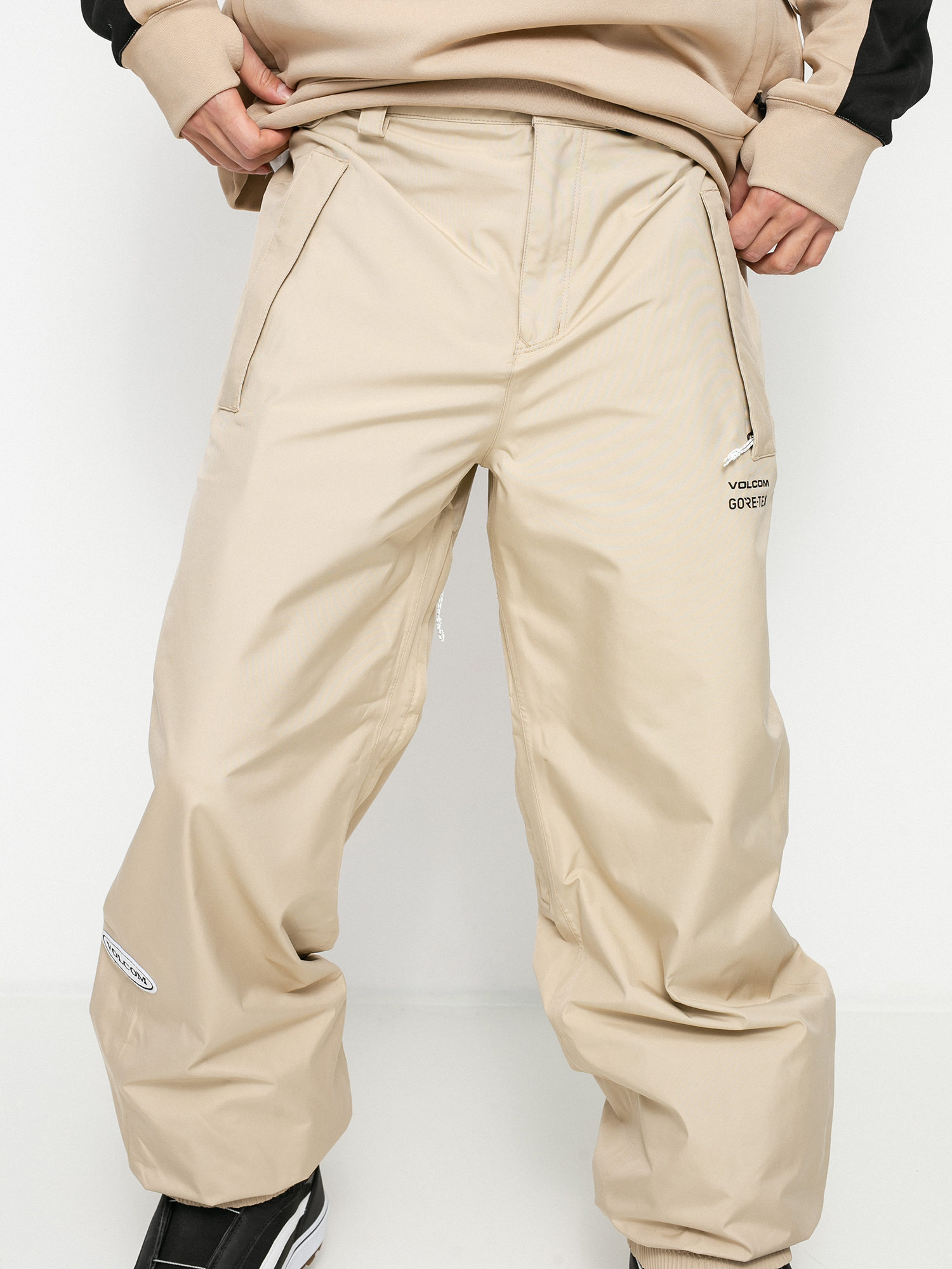 Męskie Spodnie snowboardowe Volcom Longo Gore Tex (khaki)