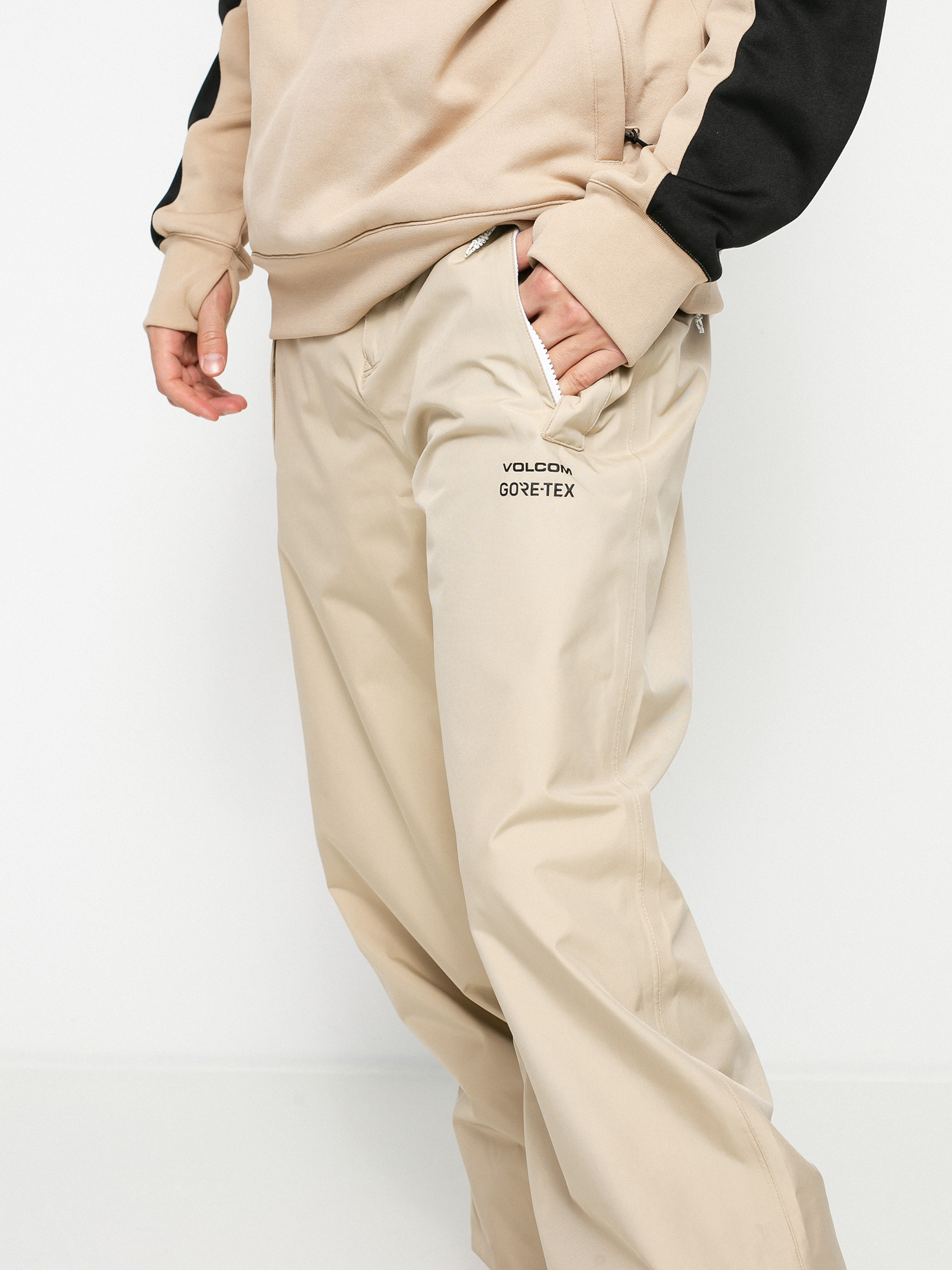 Męskie Spodnie snowboardowe Volcom Longo Gore Tex (khaki)