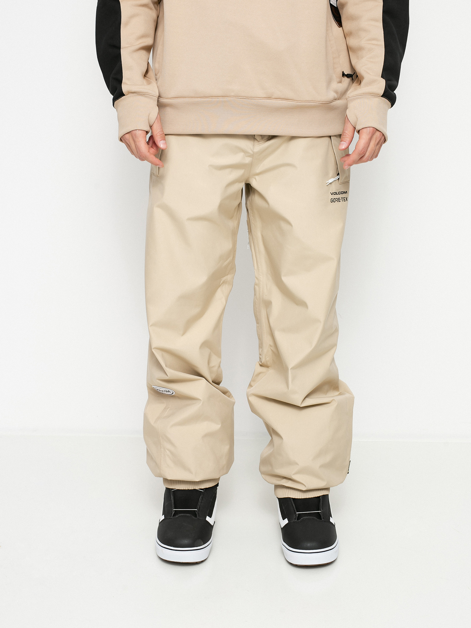 Męskie Spodnie snowboardowe Volcom Longo Gore Tex (khaki)