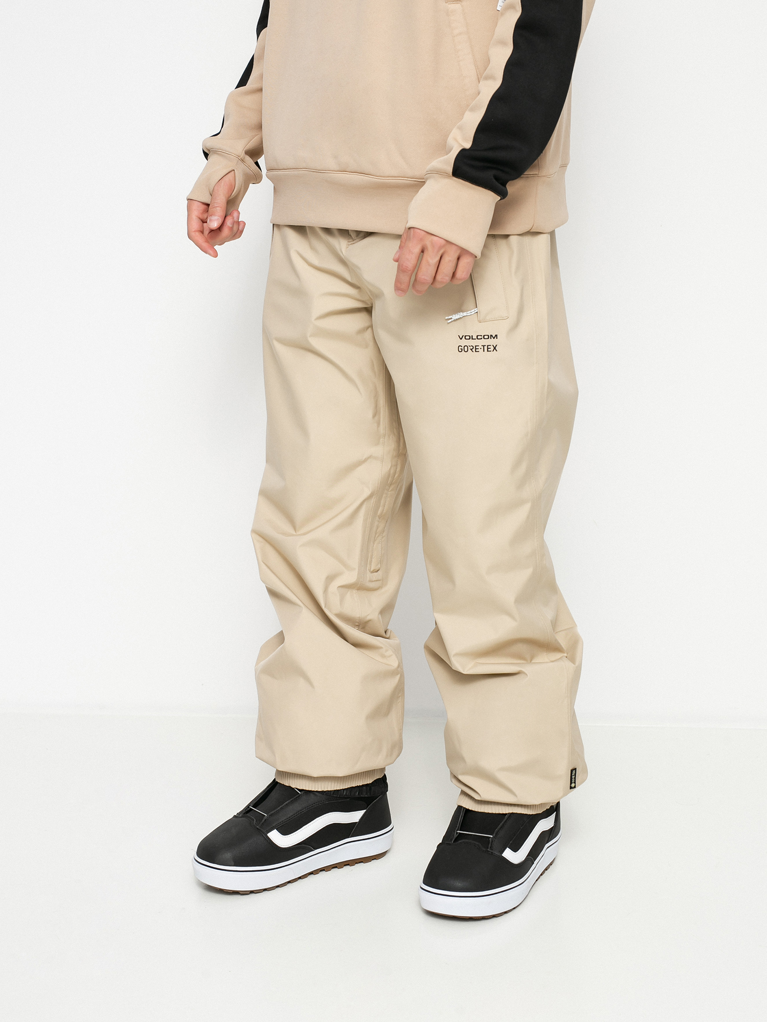 Męskie Spodnie snowboardowe Volcom Longo Gore Tex (khaki)